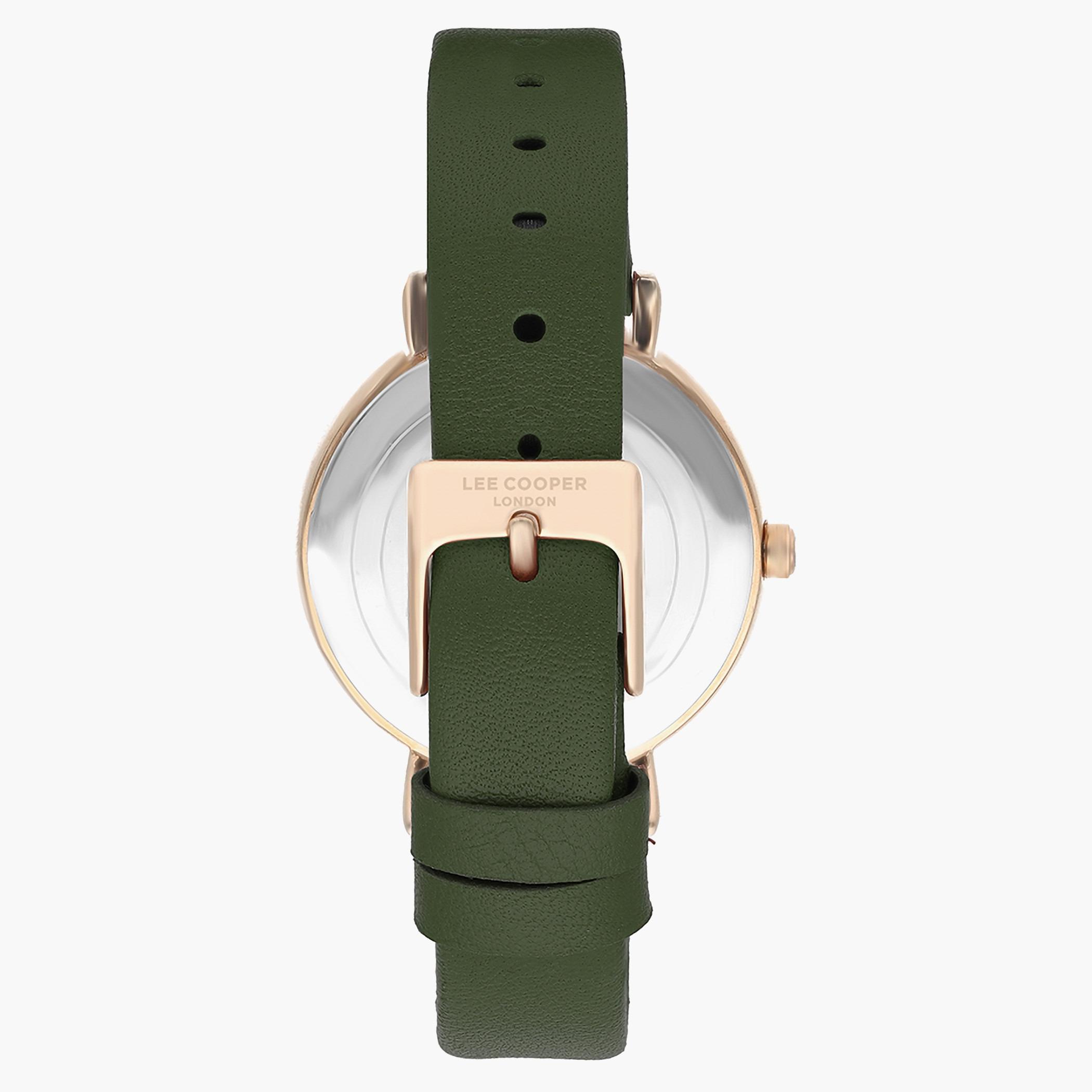 Lee Cooper Men Leather Green Strap Analog Watch - LC07248.475-men-watchesandjewellery-watches-image-3