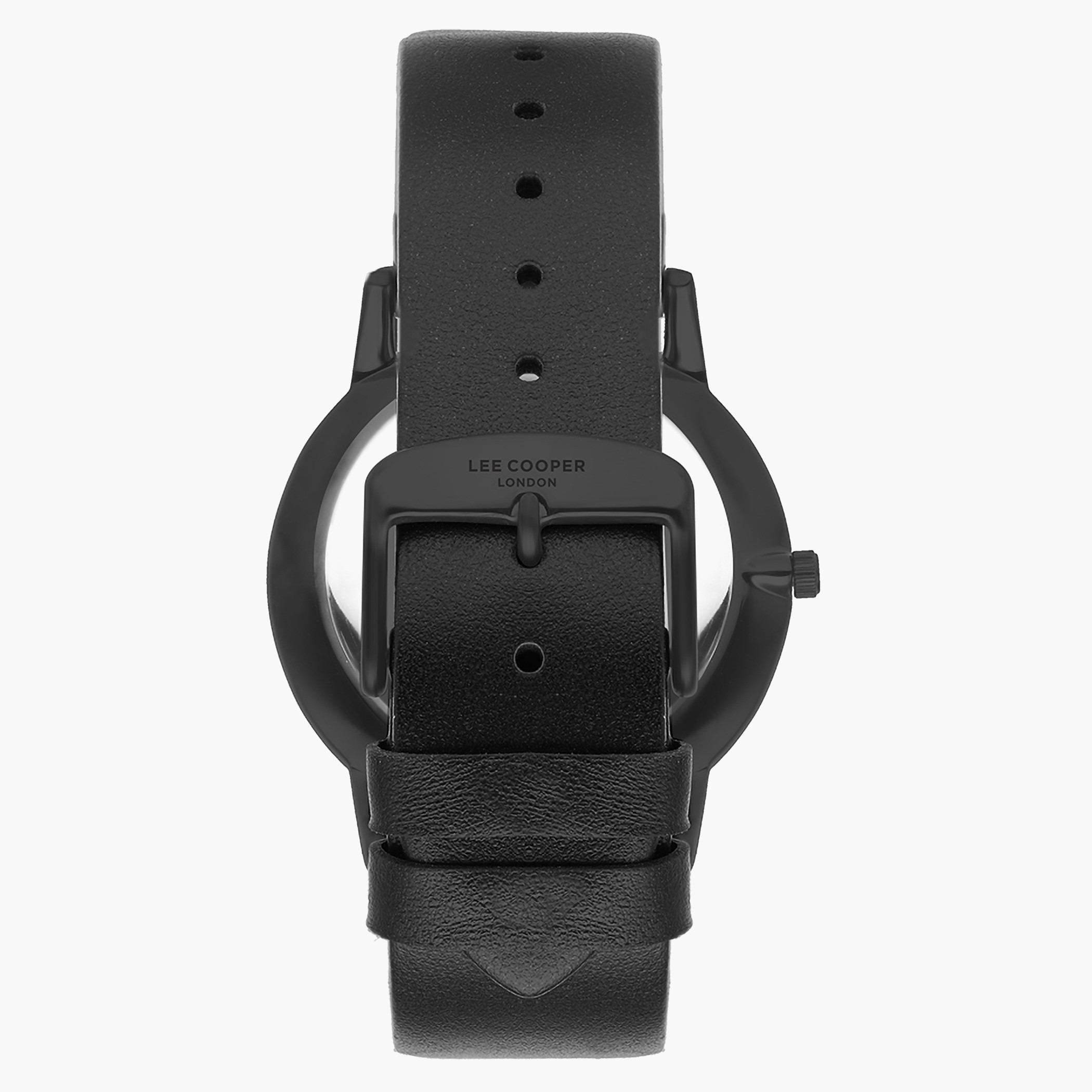 لي كوبرساعة تناظرية للرجال من الجلد بسوار برتقالي - LC07251.651-men-watchesandjewellery-watches-image-3