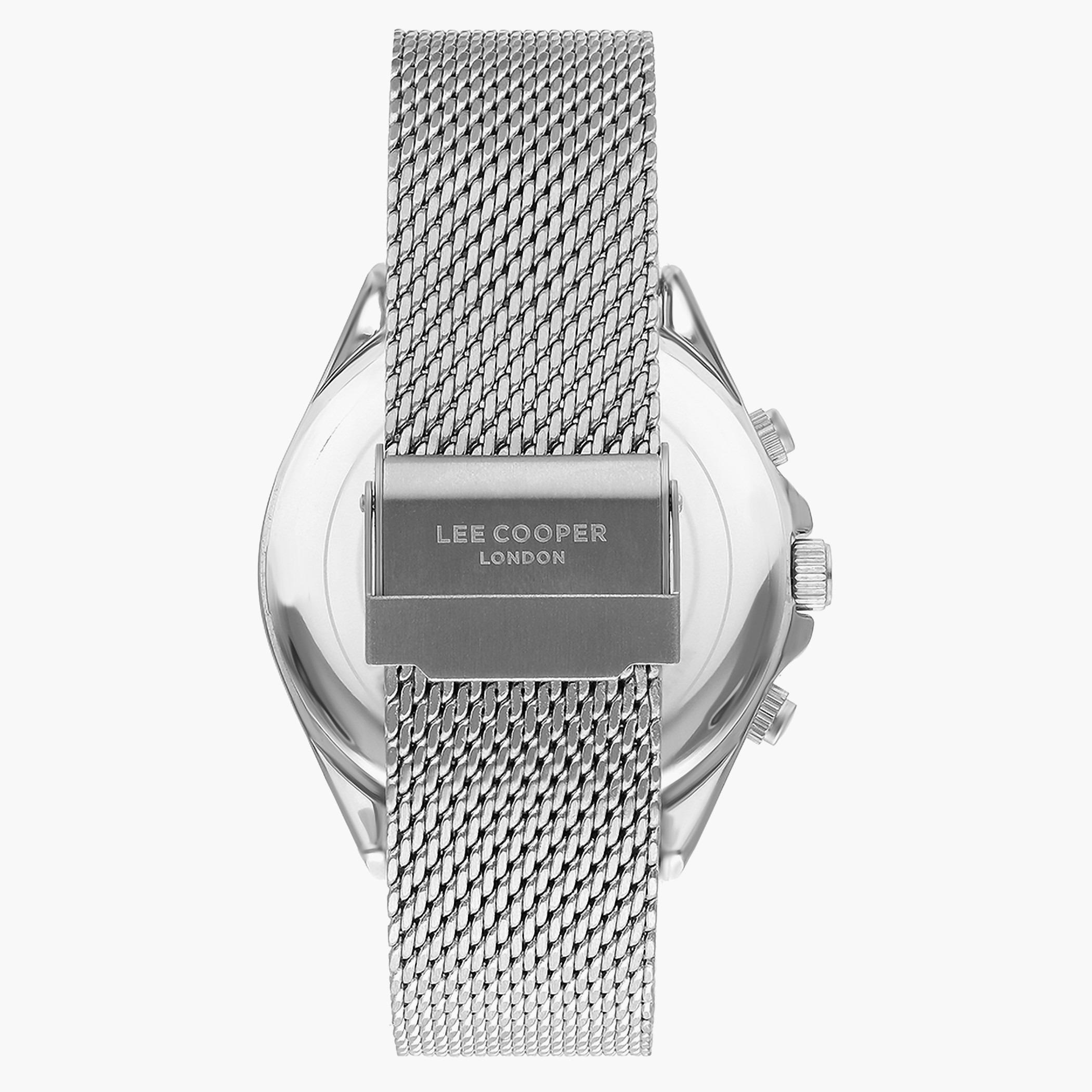 Lee Cooper Men Mesh Black Strap Chronograph Watch - LC07255.350-men-watchesandjewellery-watches-image-3