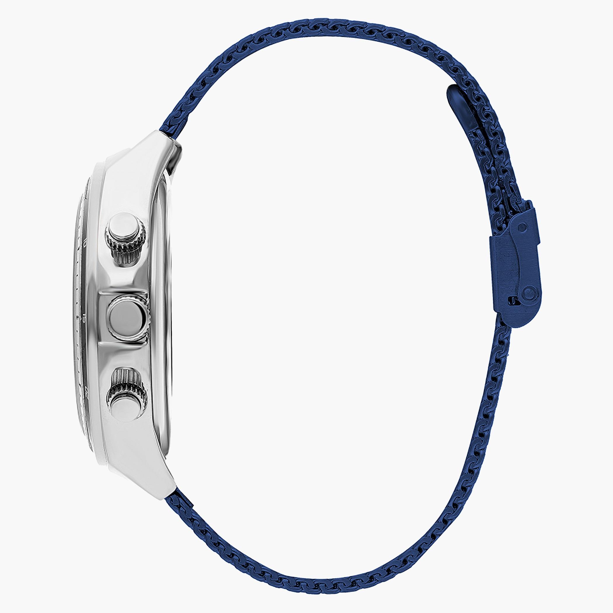 Lee Cooper Men Mesh Blue Strap Chronograph Watch - LC07255.390-men-watchesandjewellery-watches-image-2