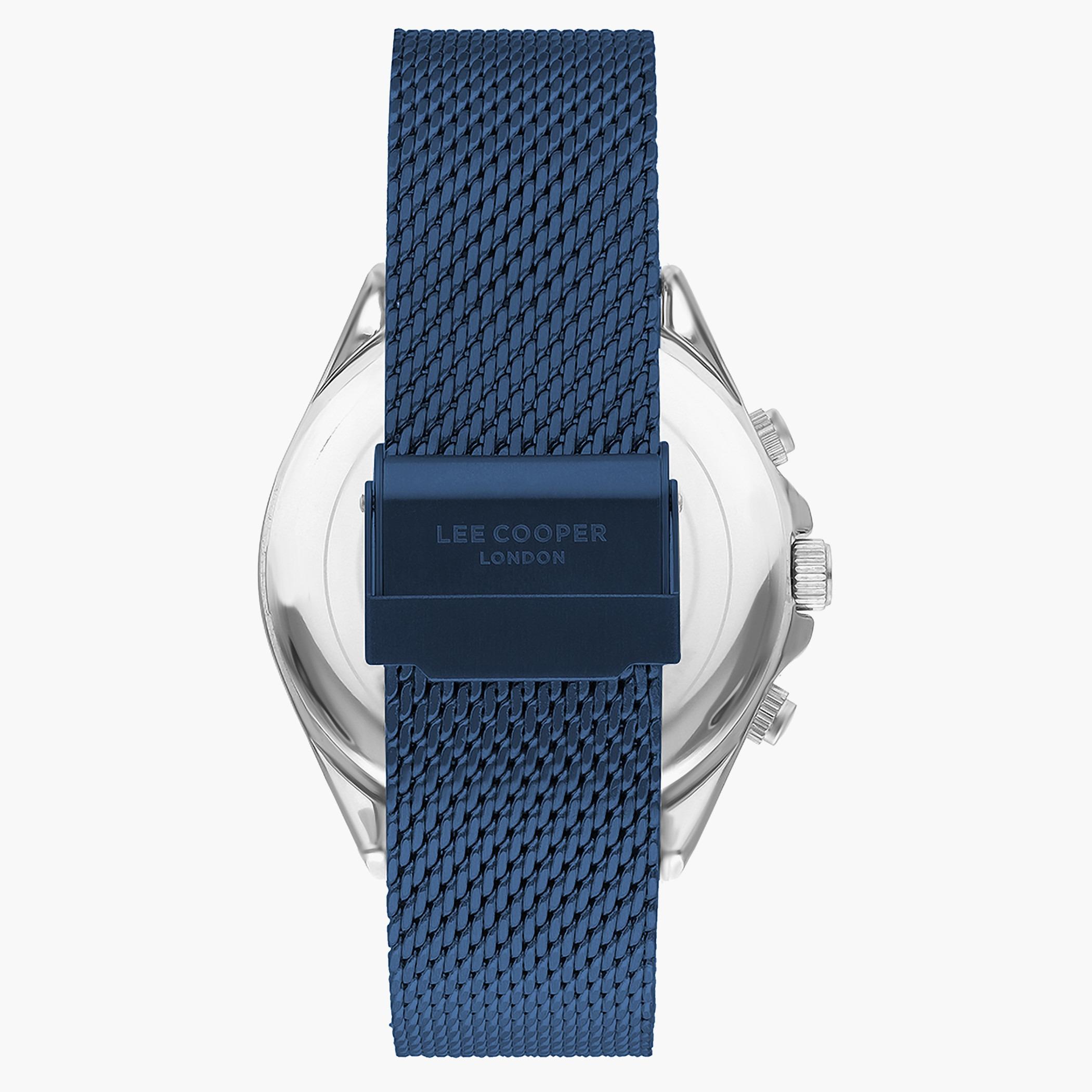 Lee Cooper Men Mesh Blue Strap Chronograph Watch - LC07255.390-men-watchesandjewellery-watches-image-3