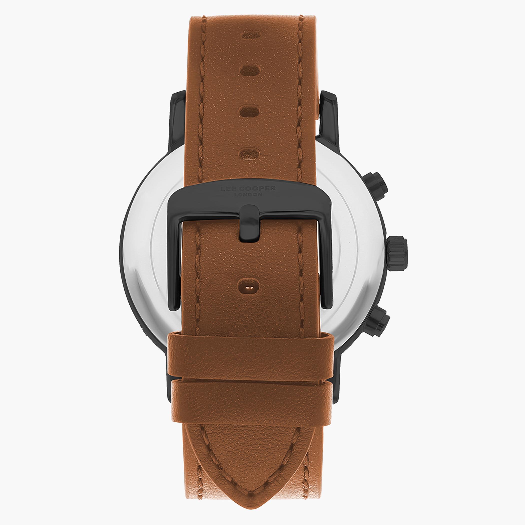 لي كوبرساعة كورنوغراف للرجال بسوار بني من الجلد - LC07260.664-men-watchesandjewellery-watches-image-3