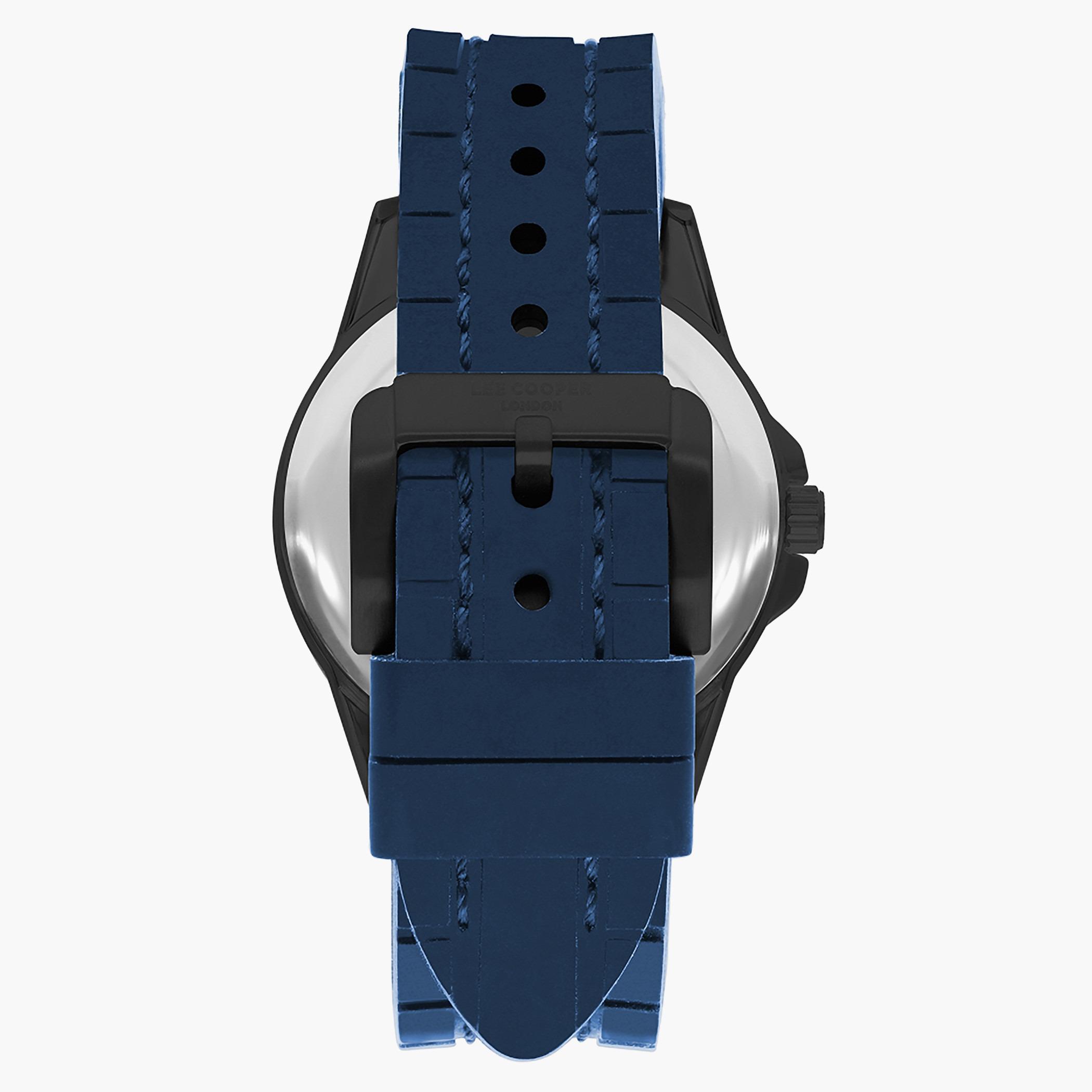 لي كوبرساعة تناظرية للرجال بسوارغامق أزرق من السليكون - LC07262.699-men-watchesandjewellery-watches-image-3