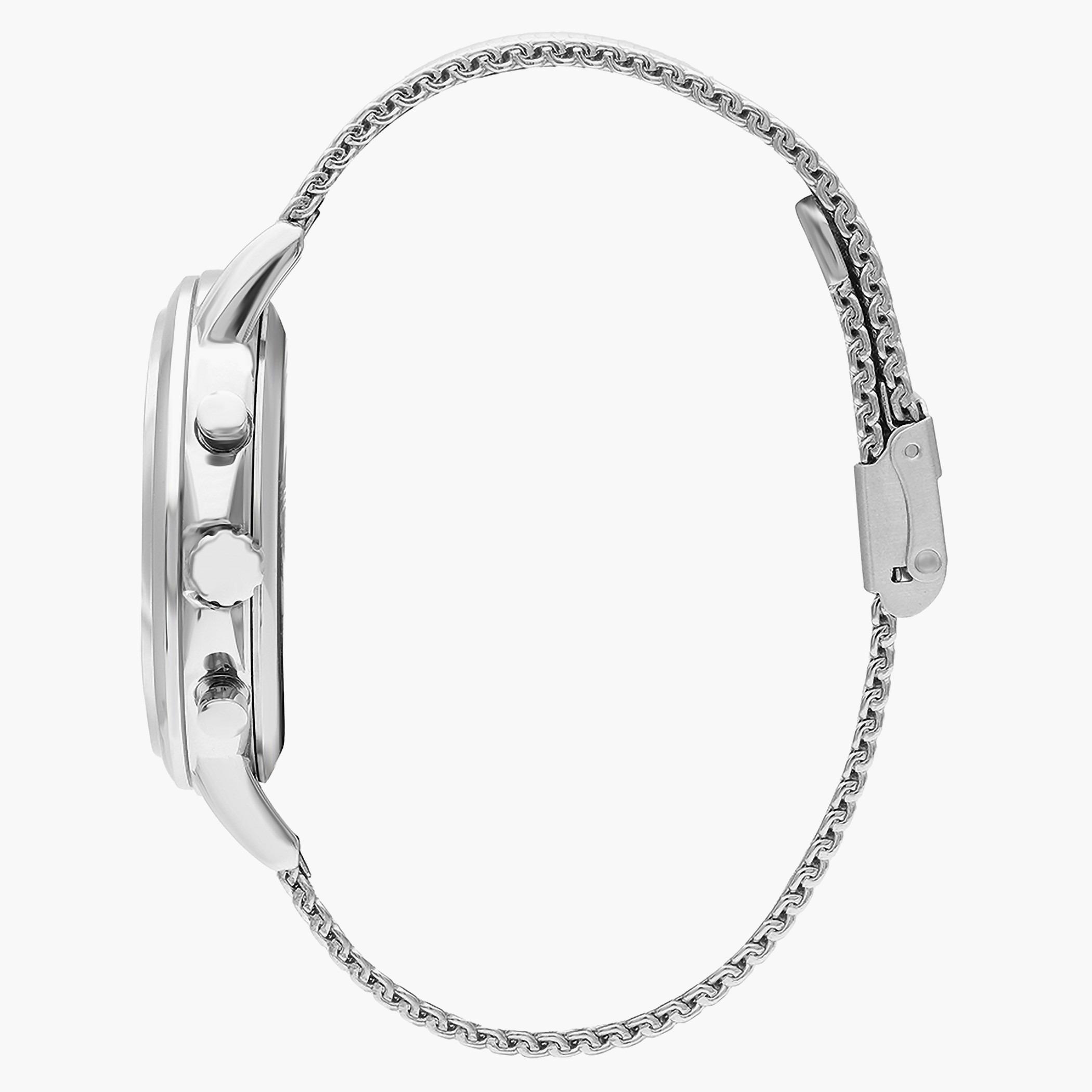 Lee Cooper Men Mesh Silver Strap Chronograph Watch - LC07272.330-men-watchesandjewellery-watches-image-2