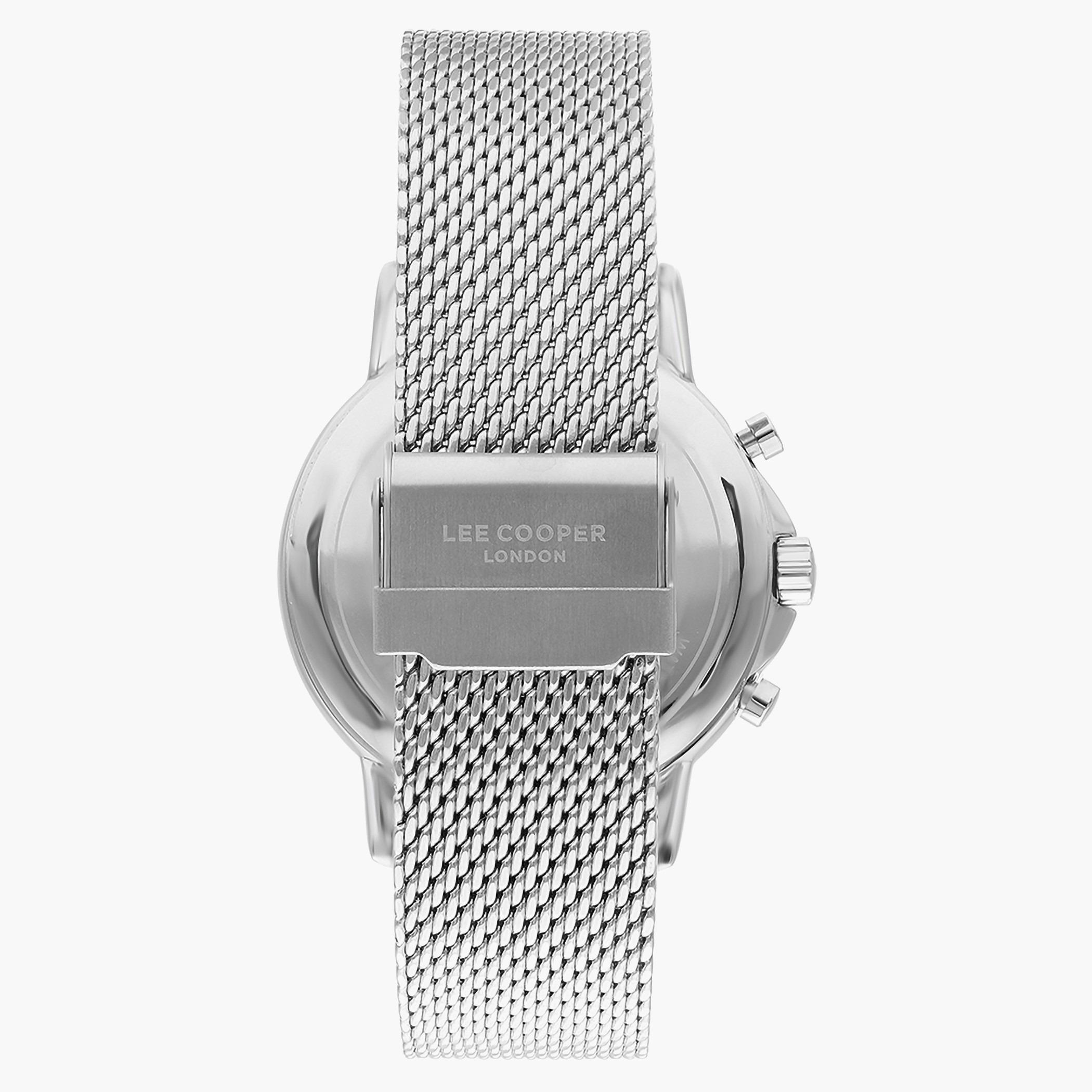 Lee Cooper Men Mesh Silver Strap Chronograph Watch - LC07272.330-men-watchesandjewellery-watches-image-3