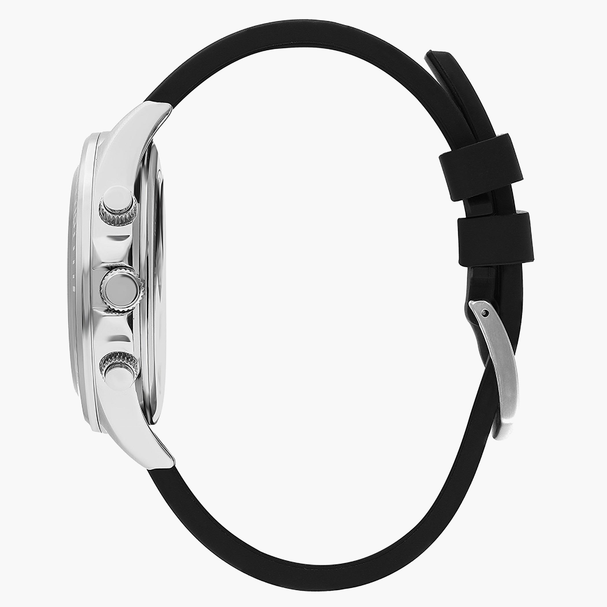 Lee Cooper Men Silicone Silver Strap Chronograph Watch - LC07294.331-men-watchesandjewellery-watches-image-2