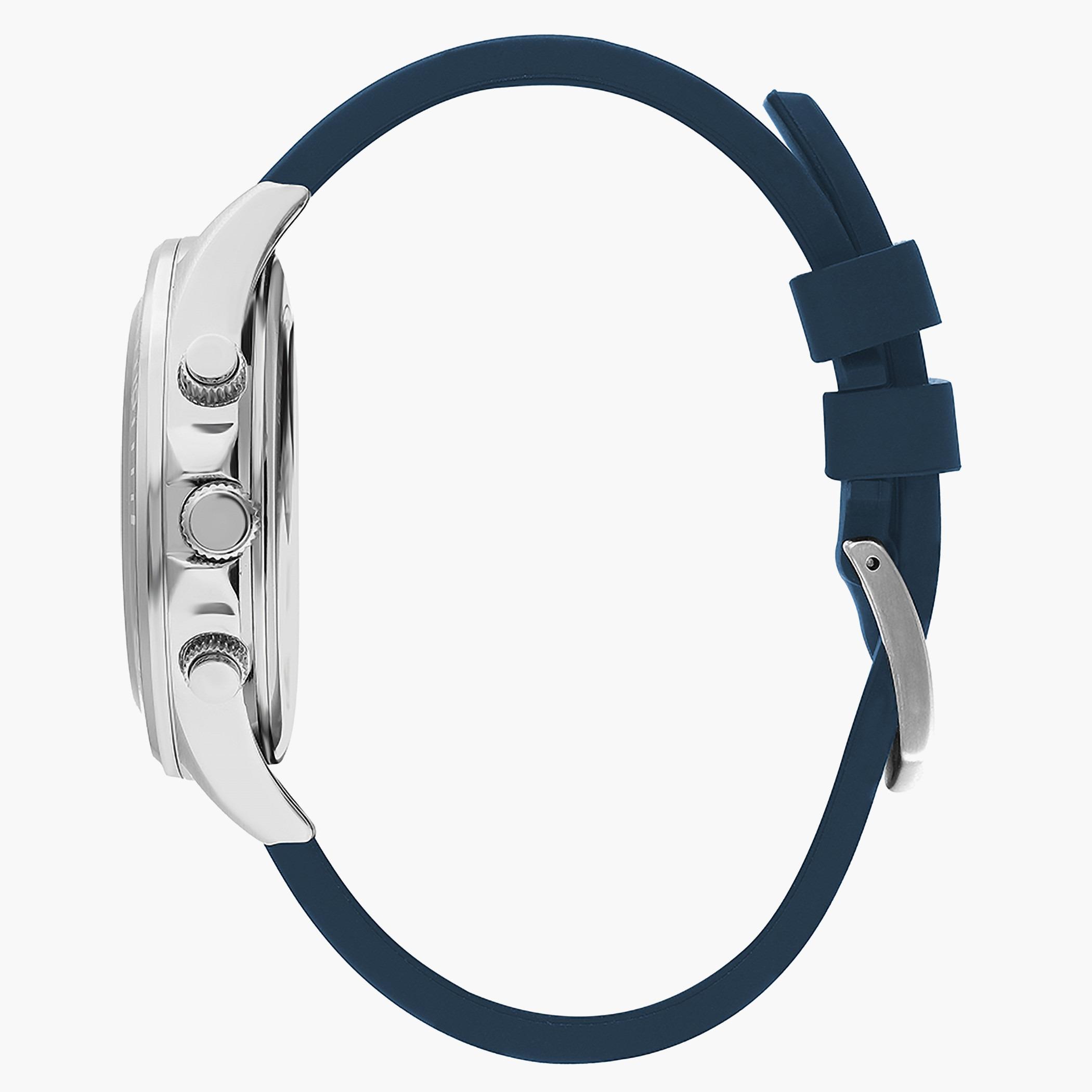 لي كوبرساعة كرونوغراف للرجال بسوارغامق أزرق من السليكون - LC07294.399-men-watchesandjewellery-watches-image-2