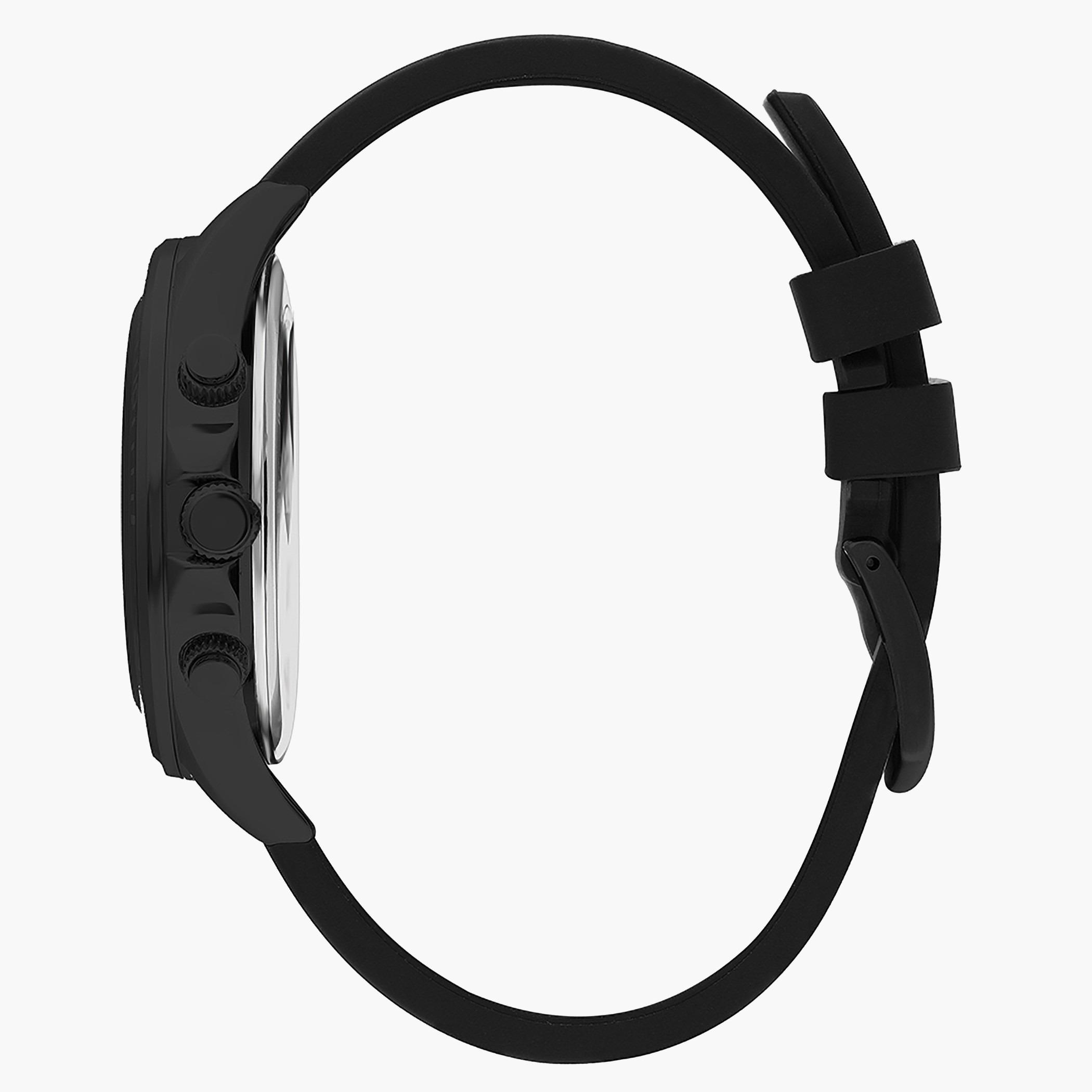 Lee Cooper Men Silicone Black Strap Chronograph Watch - LC07294.651-men-watchesandjewellery-watches-image-2