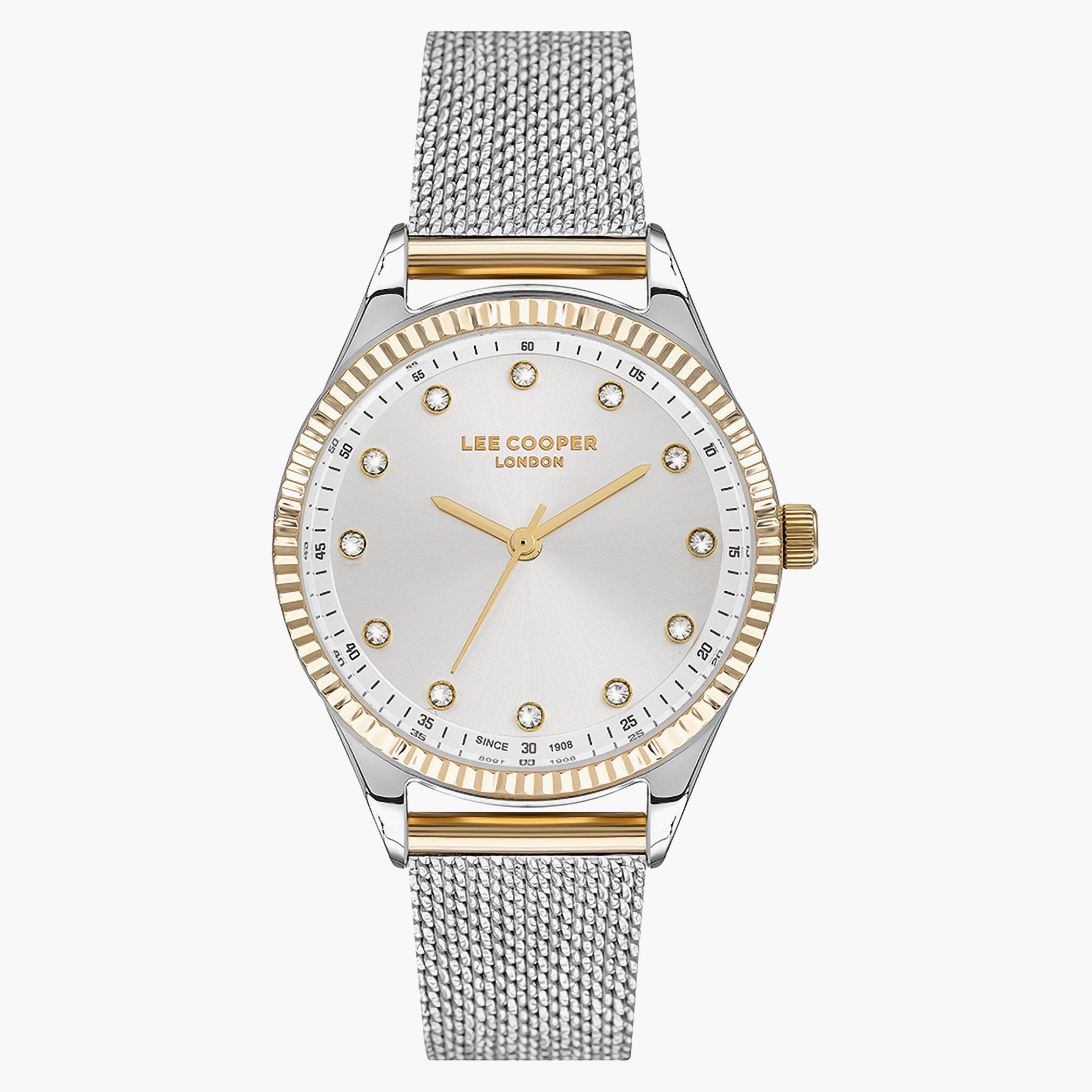 Lee Cooper Women Mesh Silver Strap Analog Watch - LC07311.230-women-watchesandjewellery-watches-image-1