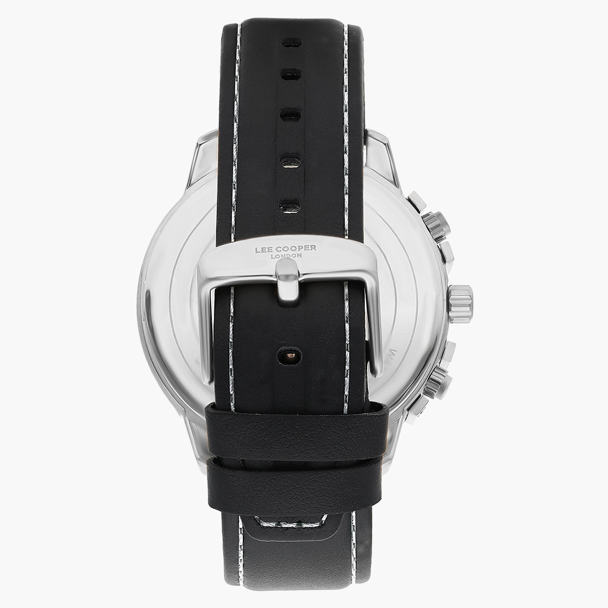 Lee Cooper Men Leather Black Strap Chronograph Watch - LC07321.351-men-watchesandjewellery-watches-image-3