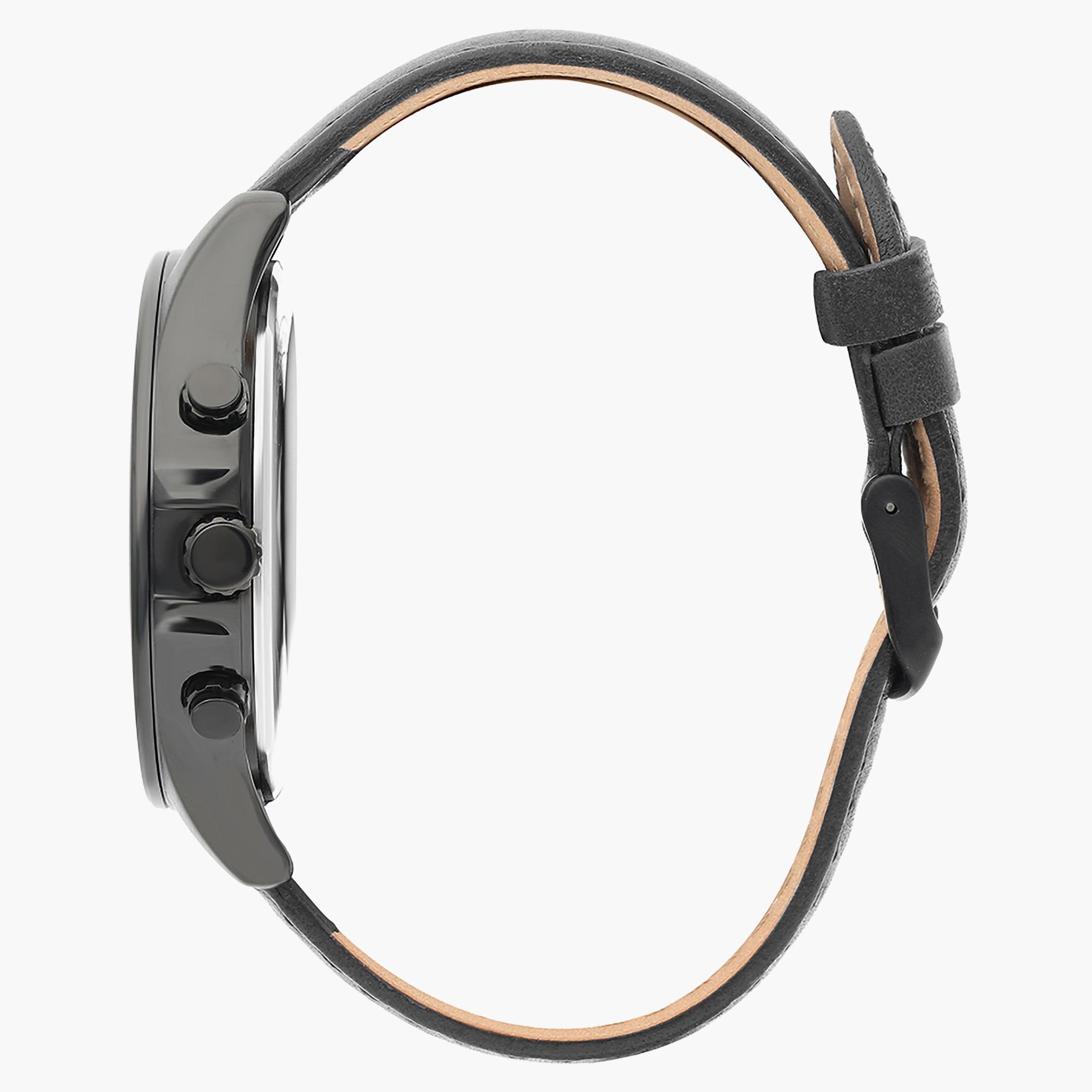 Lee Cooper Men Leather Black Strap Chronograph Watch - LC07324.061-men-watchesandjewellery-watches-image-2