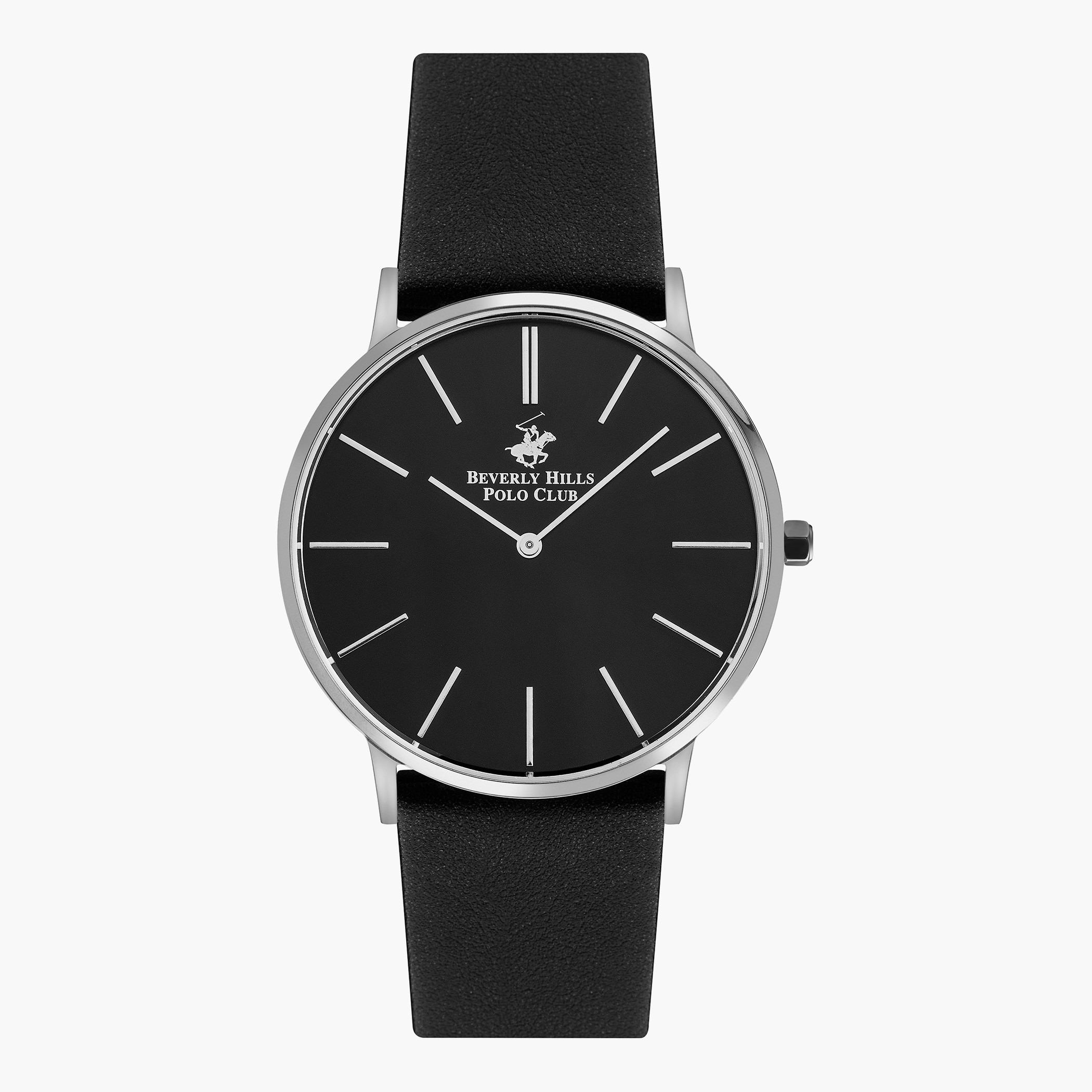 ساعة بيفرلي هيلز بولو كلب تناظرية بجلد اسود للرجال - BP3119X.351-men-watchesandjewellery-watches-image-1