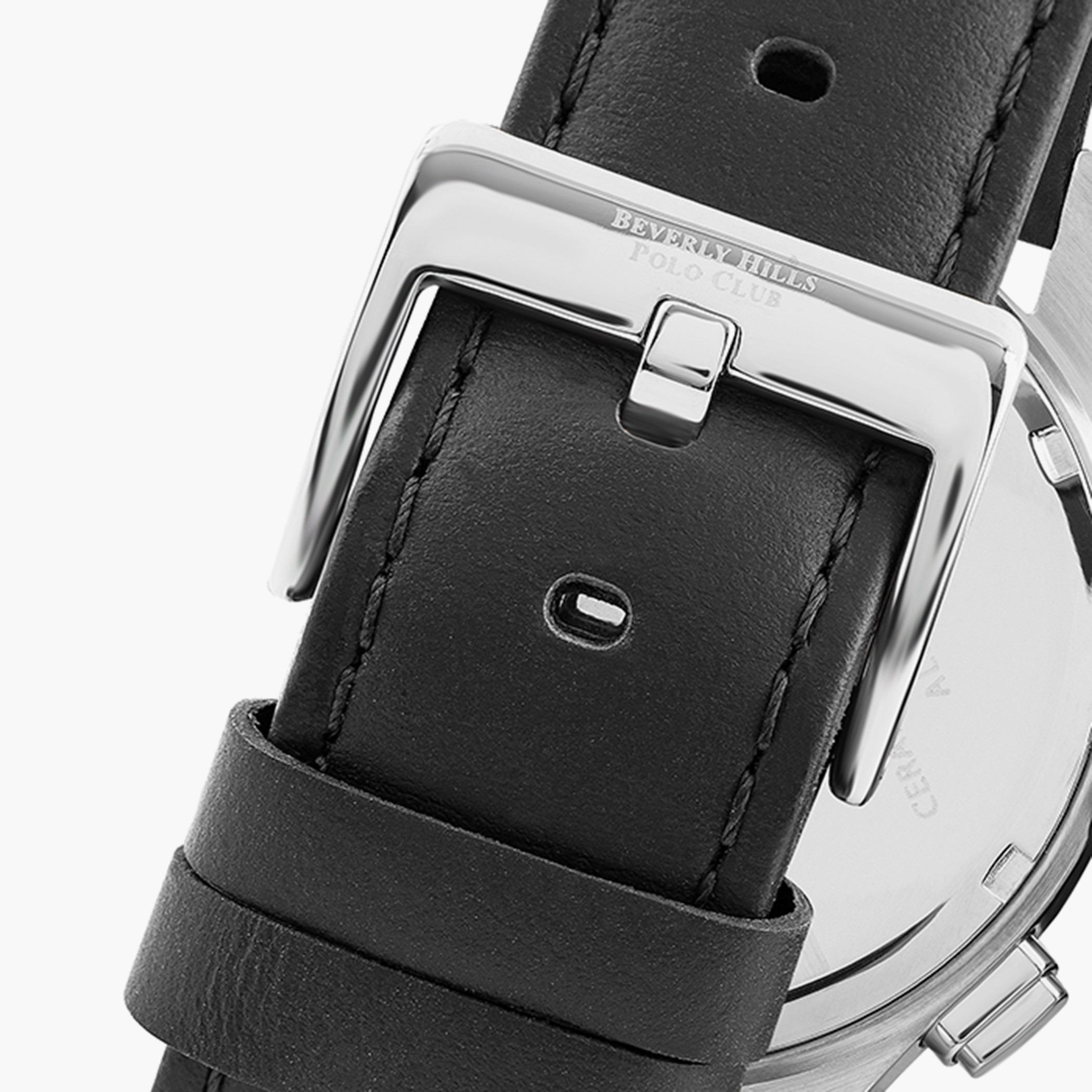 ساعة بيفرلي هيلز بولو كلب كرونوغراف من الجلد بسوار اسود للرجال - BP3215X.351-men-watchesandjewellery-watches-image-3