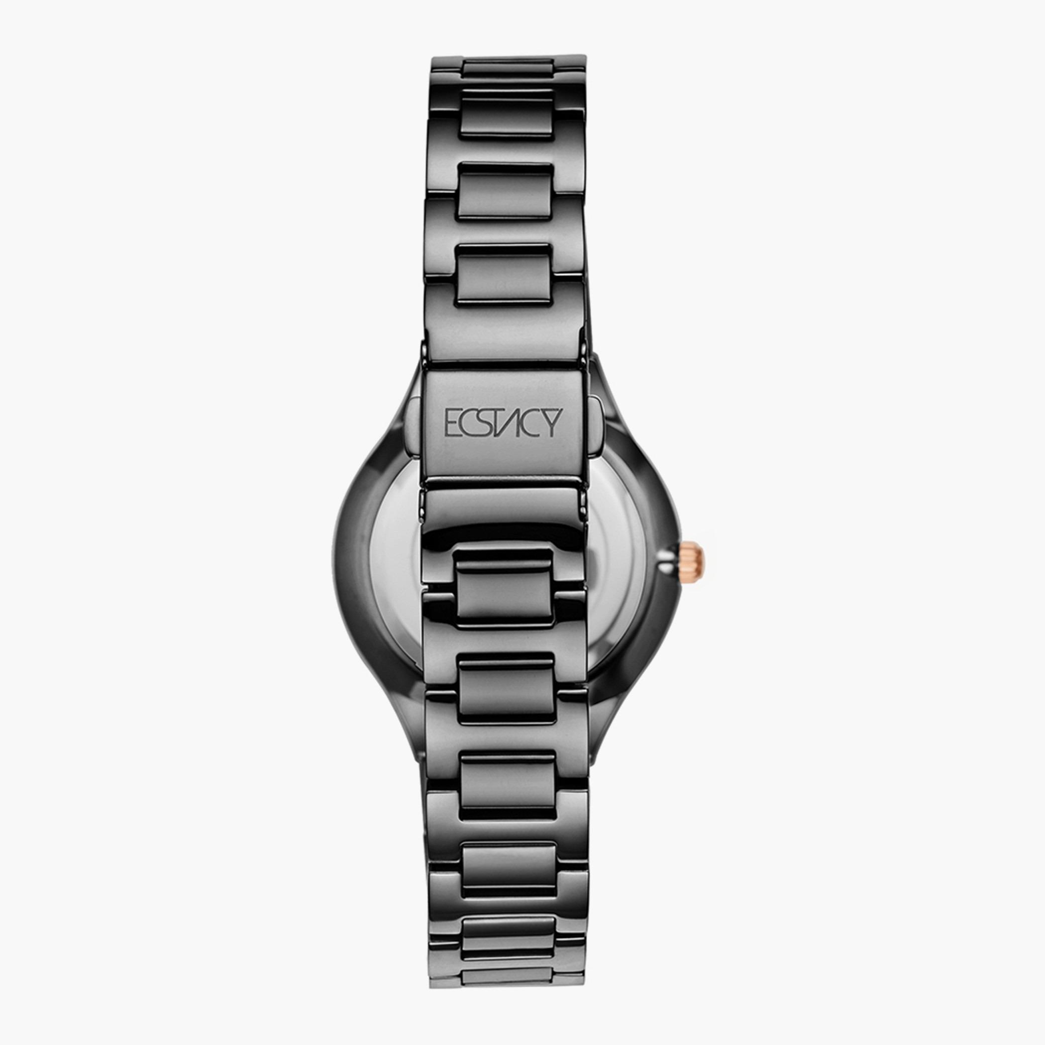 ساعة إكستاسي التناظرية للنساء بسوار أسود من استانلس استيل - E9520-KBBMB-women-watchesandjewellery-watches-image-3