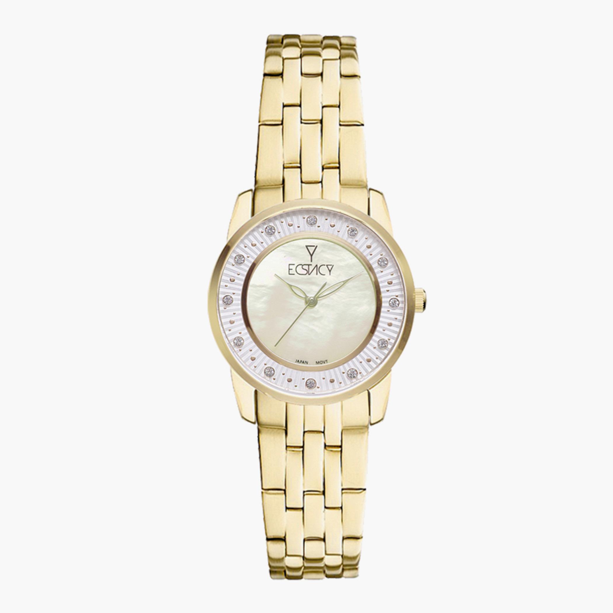 ساعة إكستاسي التناظرية للنساء بسوار ذهبي من استانلس استيل -E9519-GBGMC-women-watchesandjewellery-watches-image-1