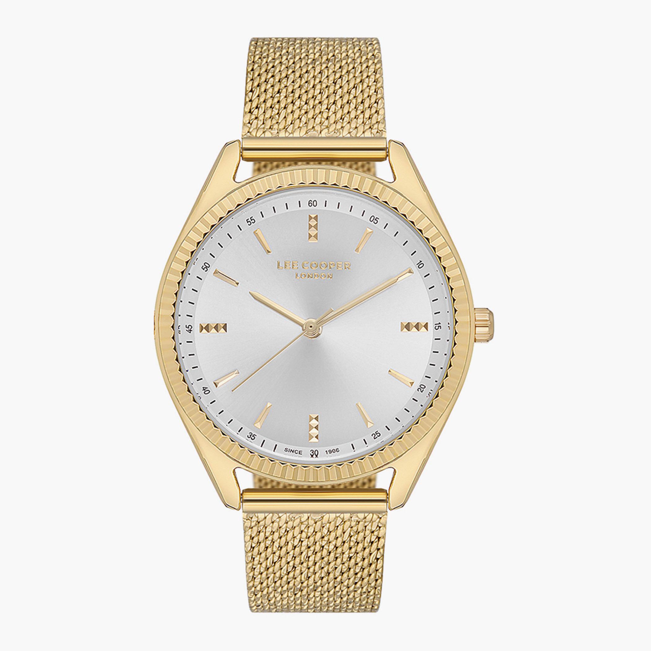 ساعة لي كوبر التناظرية للنساء بسوار ذهبي بعقارب - LC07145.130 -women-watchesandjewellery-watches-image-1