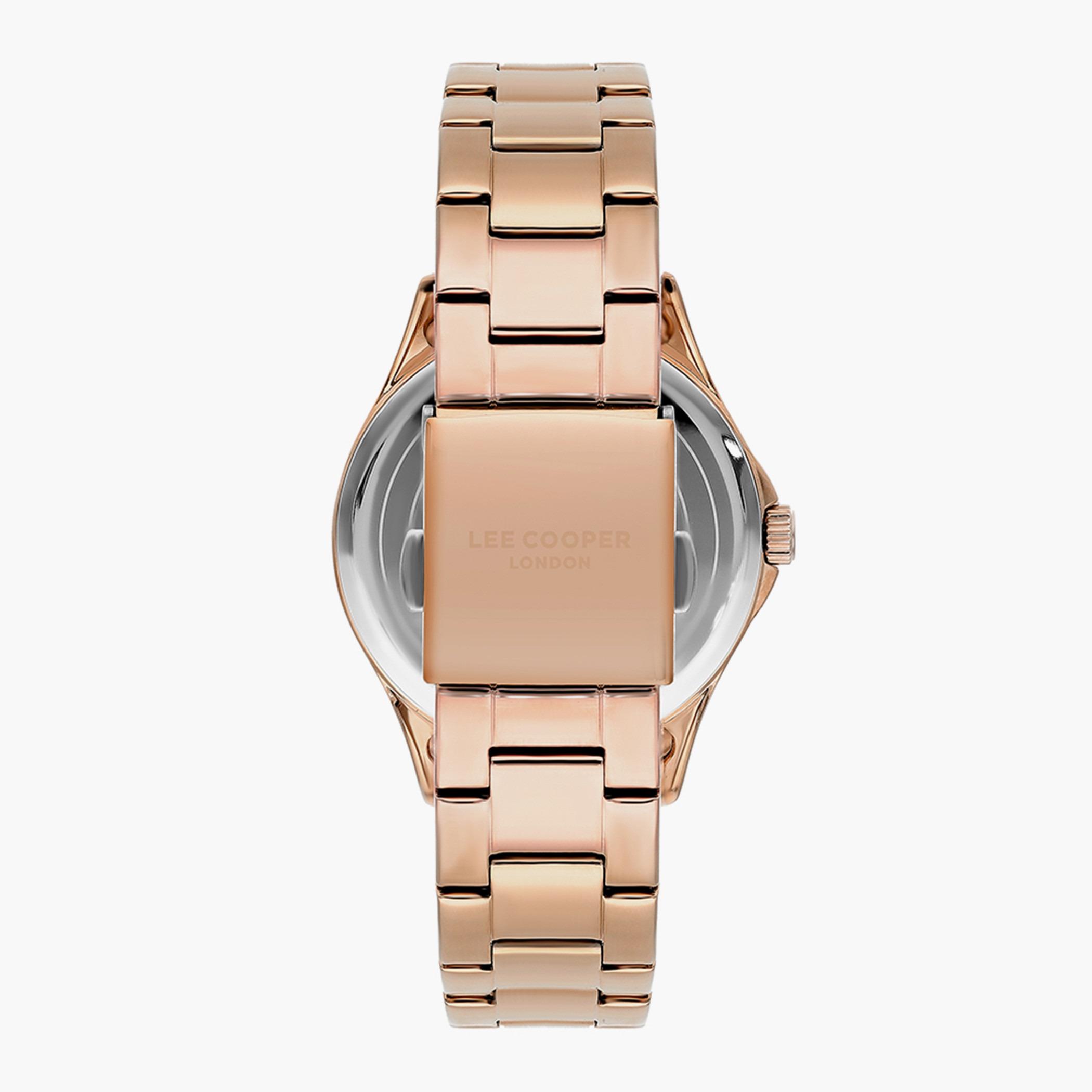 لي كوبر ساعة تناظرية للنساء بسوار من الذهب الوردي والمعدن - LC07244.420 -women-watchesandjewellery-watches-image-3