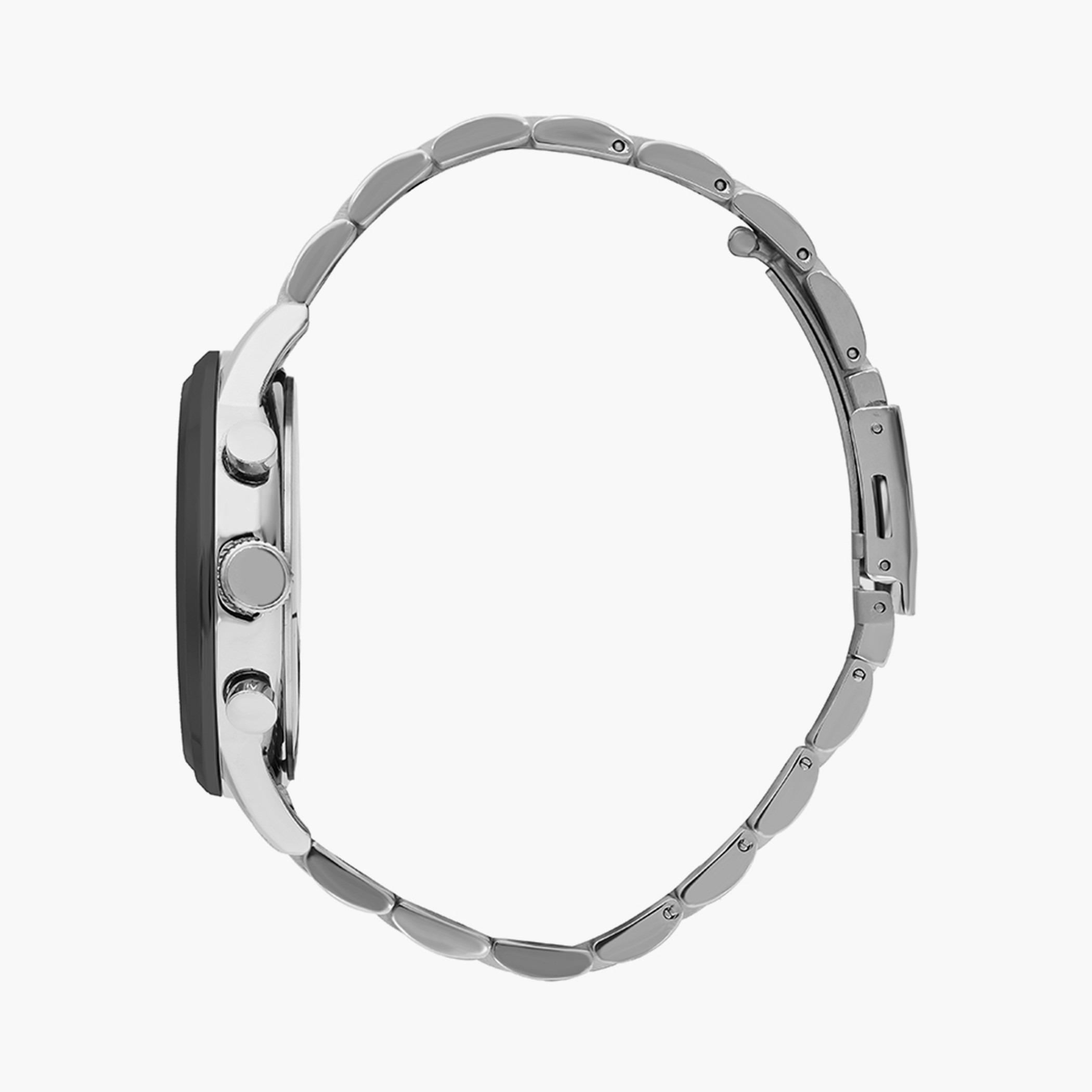 ساعة لي كوبر كرونوغراف بسوار معدني فضي للرجال - LC07276.360 -men-watchesandjewellery-watches-image-2