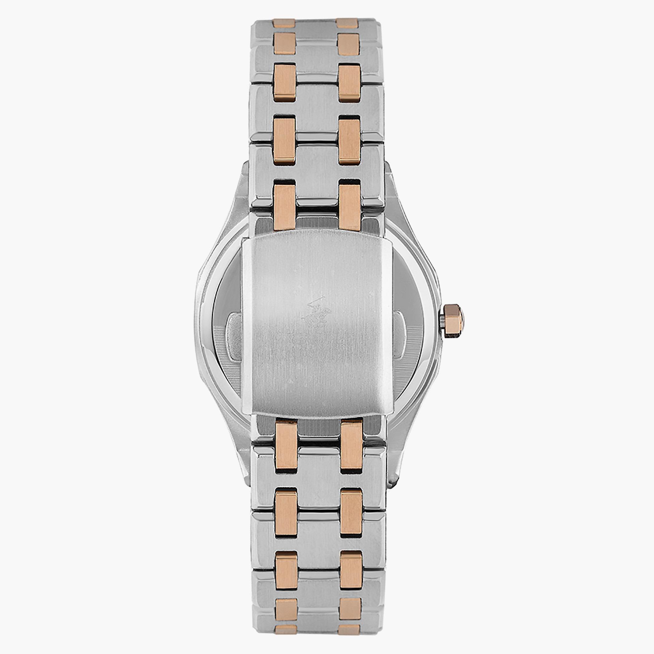 ساعة بيفرلي هيلز بولو كلوب من انالوج للنساء بسوار معدن فضي وذهبي وردي - BP3161X.520-women-watchesandjewellery-watches-image-3