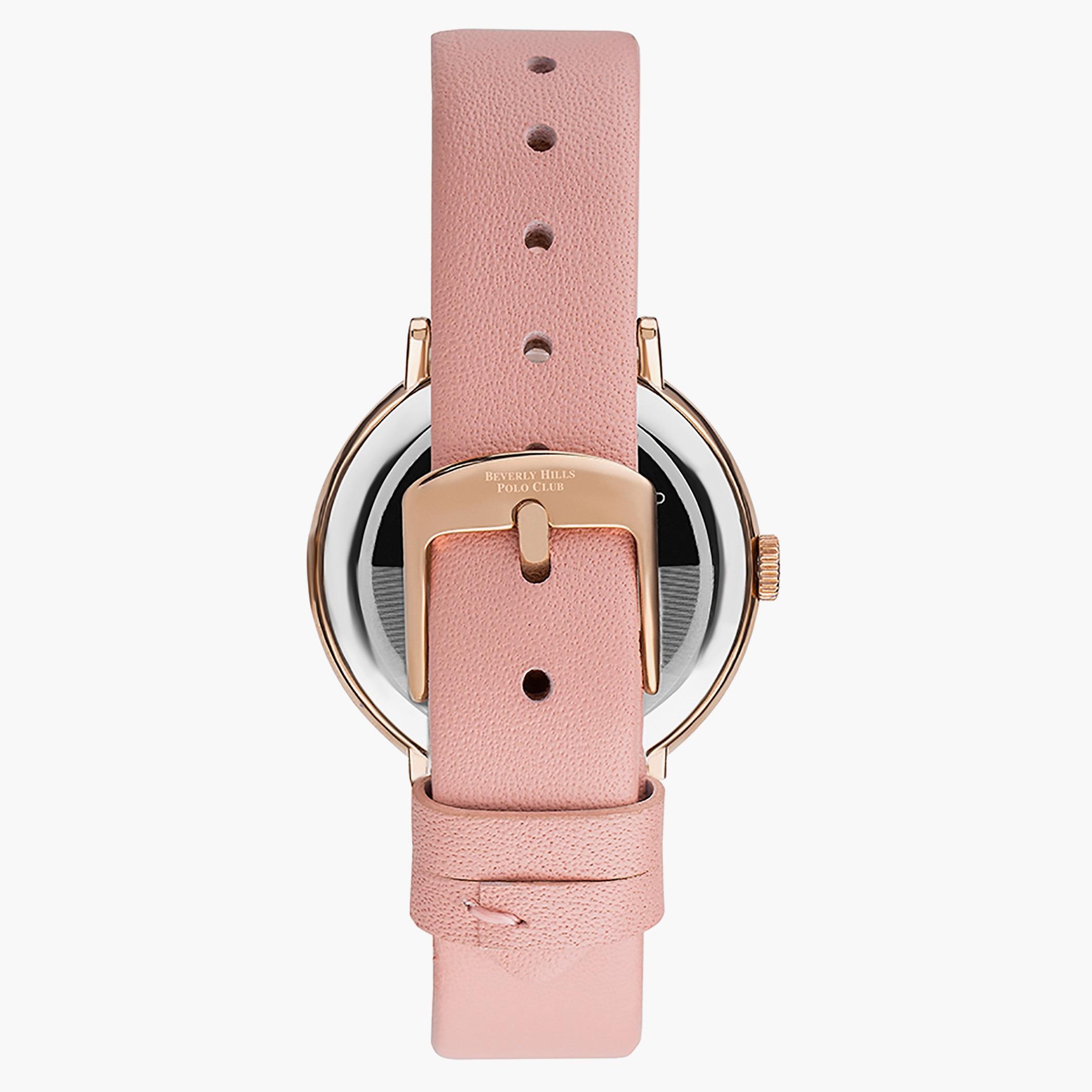 ساعة بيفرلي هيلز بولو كلوب من أنالوج بسوار جلدي وردي للنساء - BP3174C.448-women-watchesandjewellery-watches-image-3