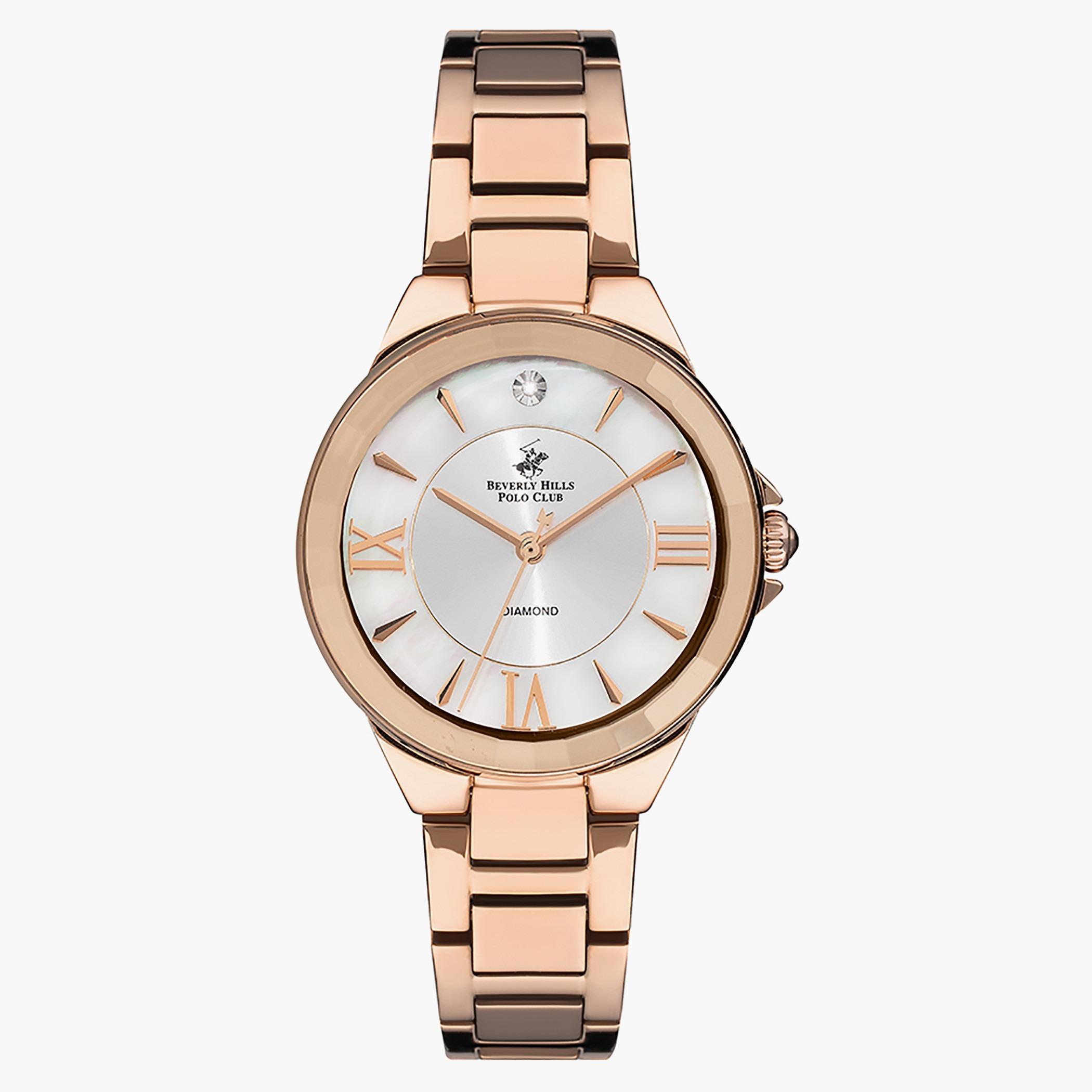 ساعة بيفرلي هيلز بولو كلوب من انالوج بسوار ذهبي وردي معدني للنساء - BP3228X.420-women-watchesandjewellery-watches-image-1