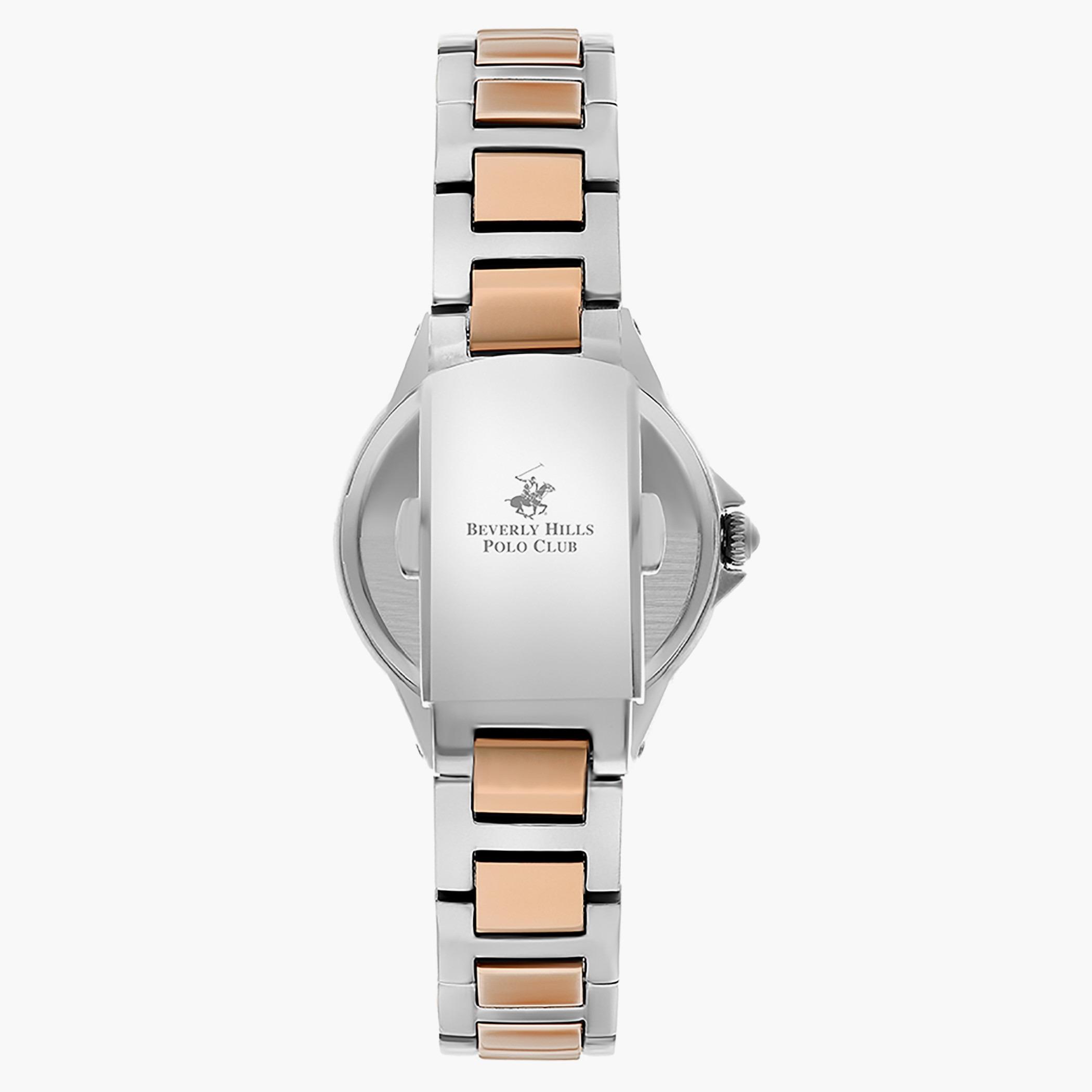 ساعة بيفرلي هيلز بولو كلوب من انالوج للنساء بسوار معدن فضي وذهبي وردي - BP3228X.530-women-watchesandjewellery-watches-image-3