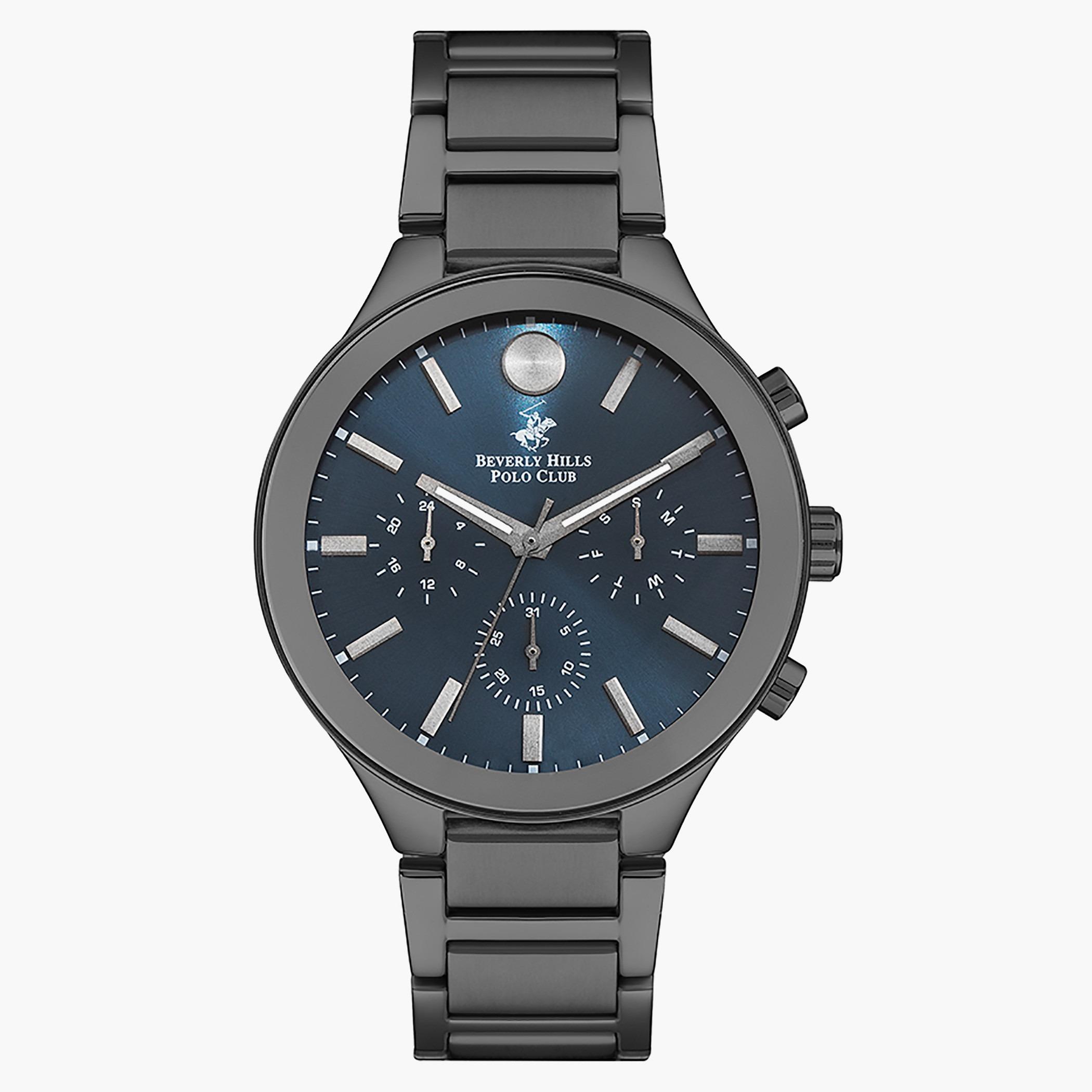 ساعة بيفرلي هيلز بولو كلوب من كرونوغراف للرجال بسوار معدني اسود - BP3234X.690-men-watchesandjewellery-watches-image-1