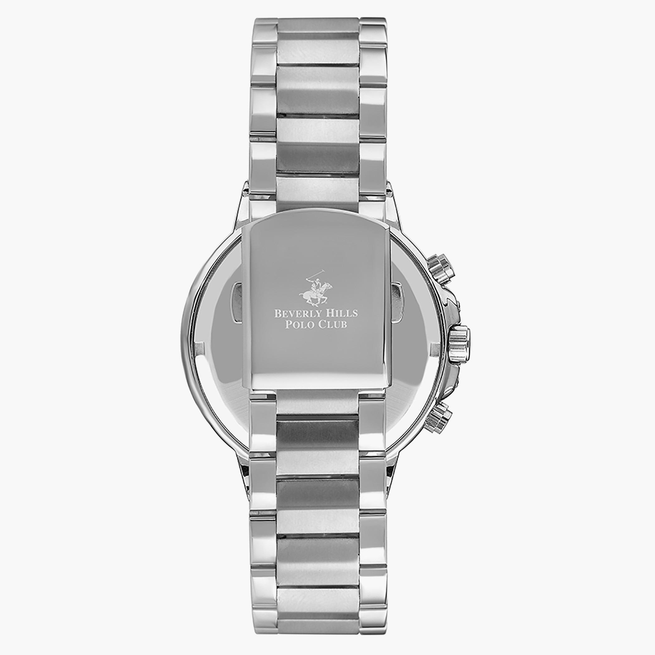 ساعة كرونوغراف من بيفرلي هيلز بولو كلوب بسوار ميتال مع لون فضي للرجال - BP3247X.370-men-watchesandjewellery-watches-image-3