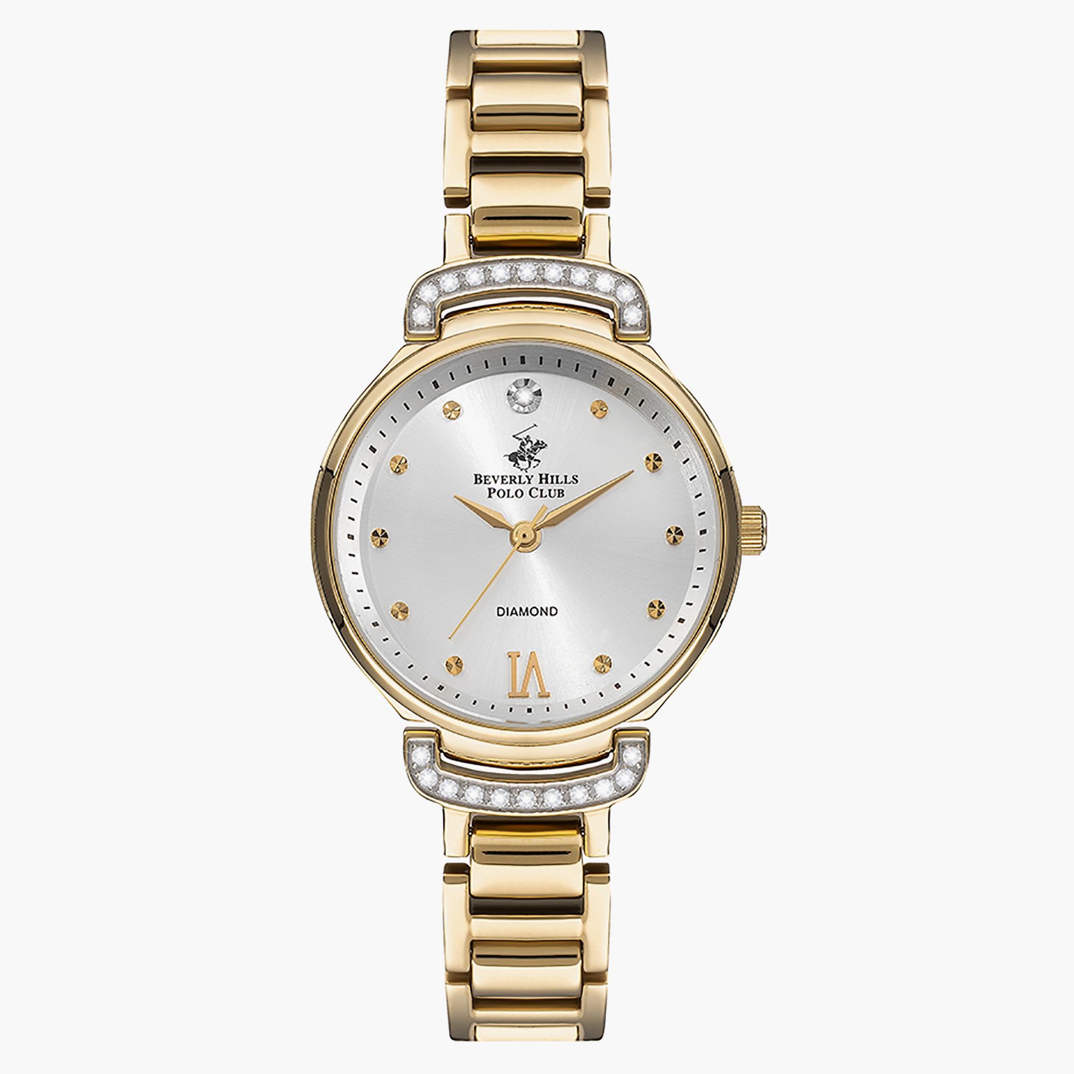 ساعة انالوج من بيفرلي هيلز بولو كلوب بسوار ميتال مع لون ذهبي للنساء - BP3268X.130-women-watchesandjewellery-watches-image-1