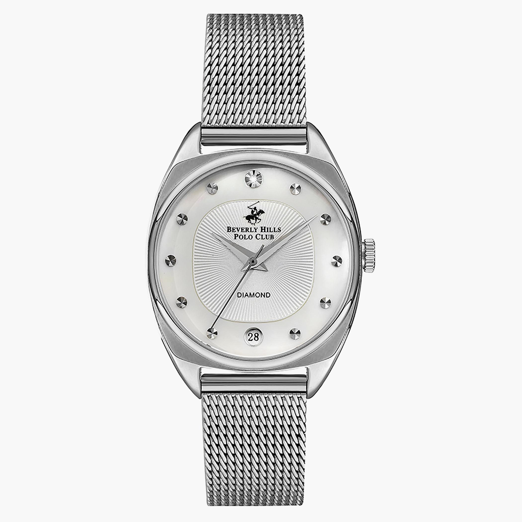 ساعة انالوج من بيفرلي هيلز بولو كلوب بسوار شبكي مع لون فضي للنساء - BP3271X.320-women-watchesandjewellery-watches-image-1