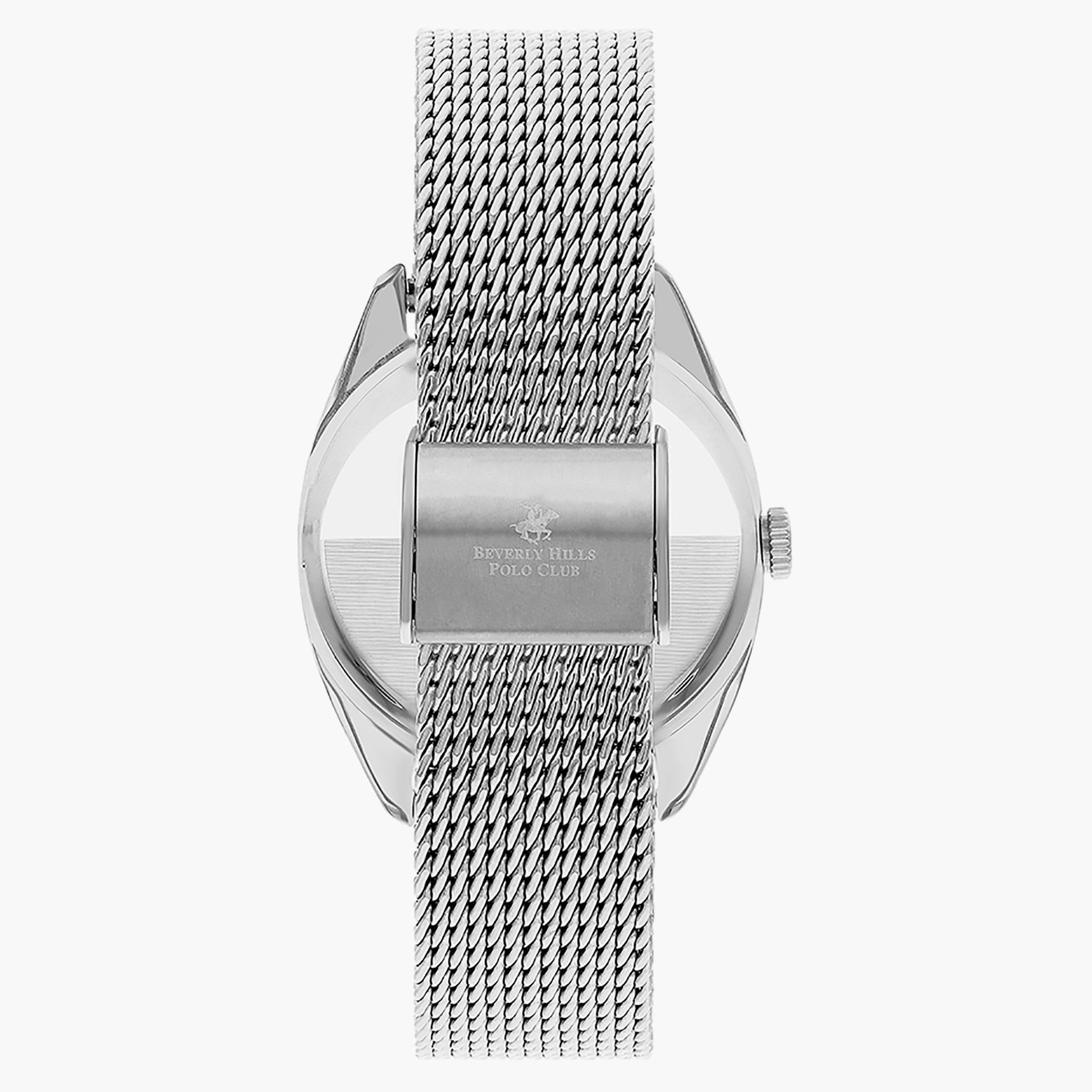ساعة انالوج من بيفرلي هيلز بولو كلوب بسوار شبكي مع لون فضي للنساء - BP3271X.320-women-watchesandjewellery-watches-image-3