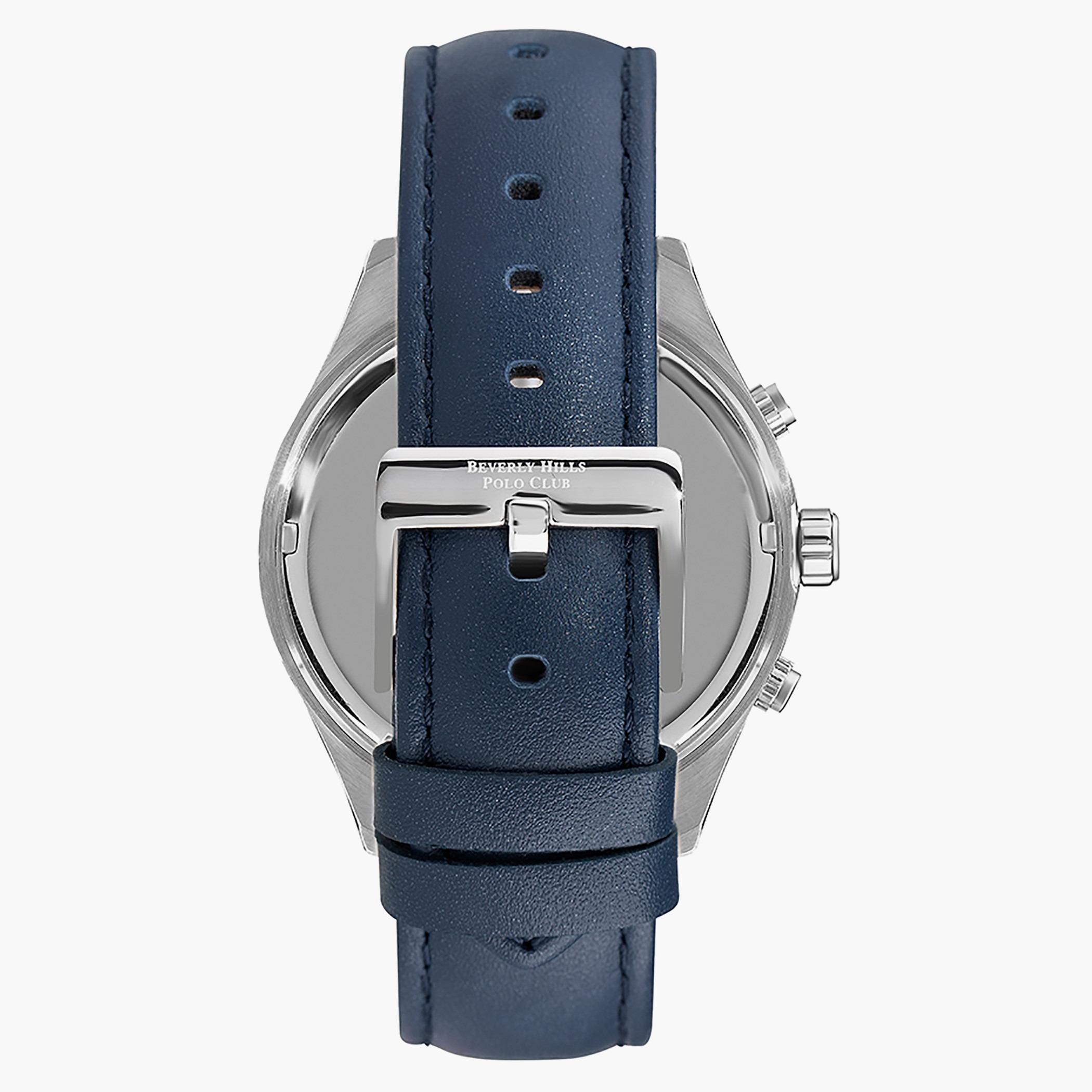 ساعة بيفرلي هيلز بولو كلوب من كرونوغراف بسوار جلدي ازرق للرجال - BP3282X.339-men-watchesandjewellery-watches-image-3
