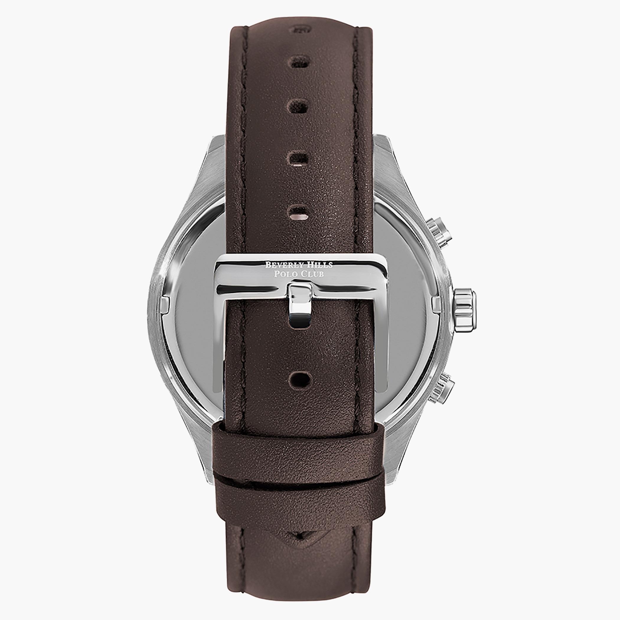 ساعة بيفرلي هيلز بولو كلوب من كرونوغراف للرجال بسوار جلدي بني غامق - BP3282X.392-men-watchesandjewellery-watches-image-3