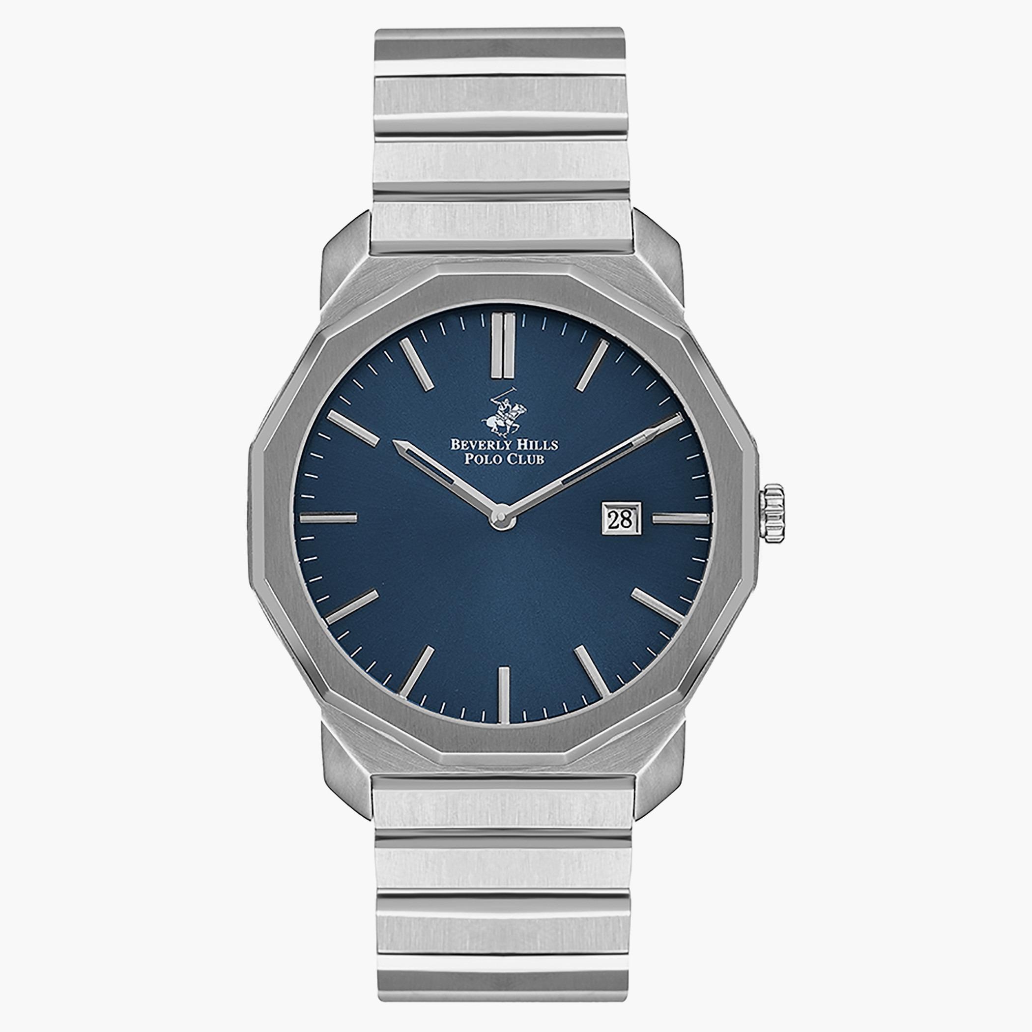ساعة بيفرلي هيلز بولو كلوب من انالوج للرجال بسوار معدني فضي - BP3285X.390-men-watchesandjewellery-watches-image-1