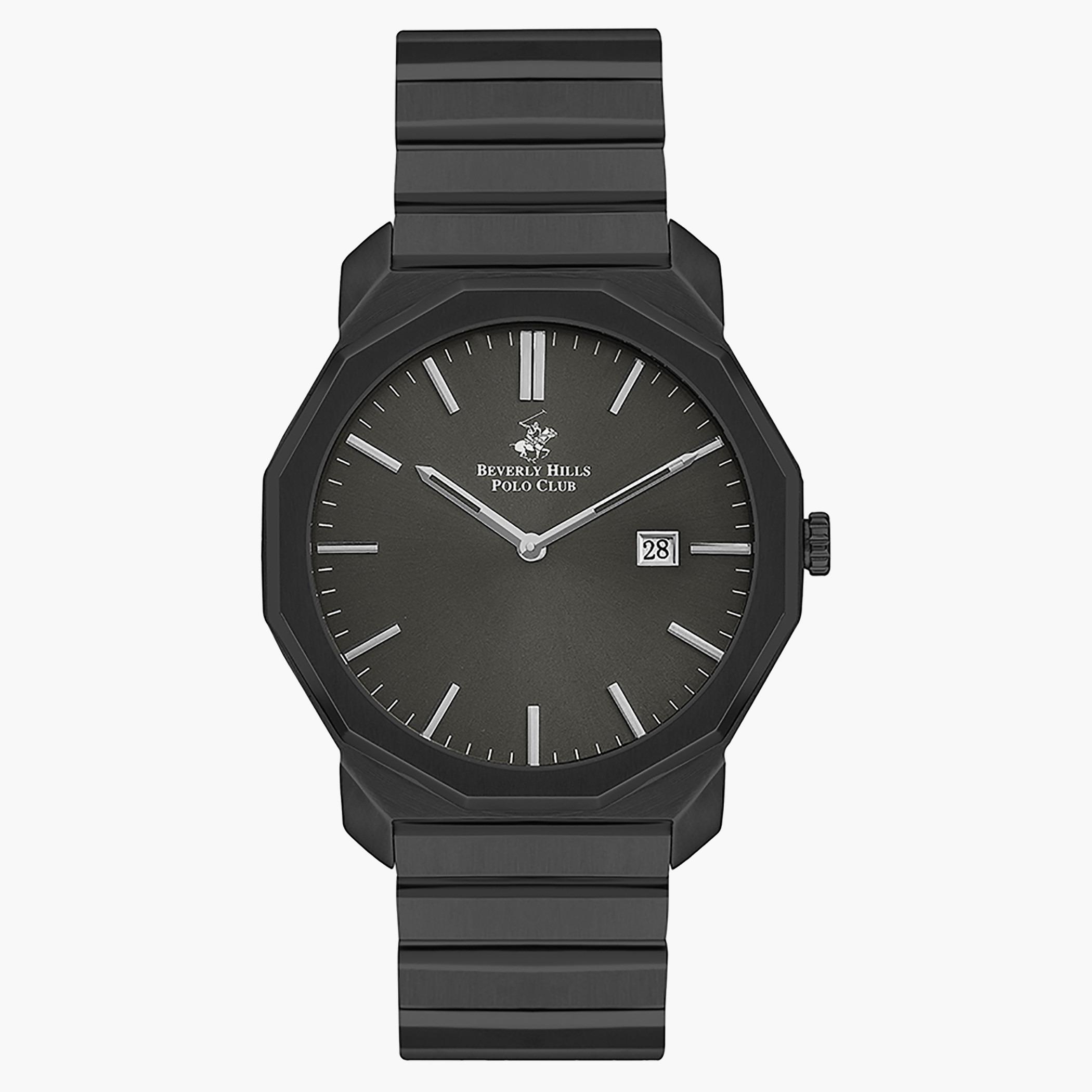 ساعة بيفرلي هيلز بولو كلوب من انالوج للرجال بسوار معدني اسود - BP3285X.650-men-watchesandjewellery-watches-image-1