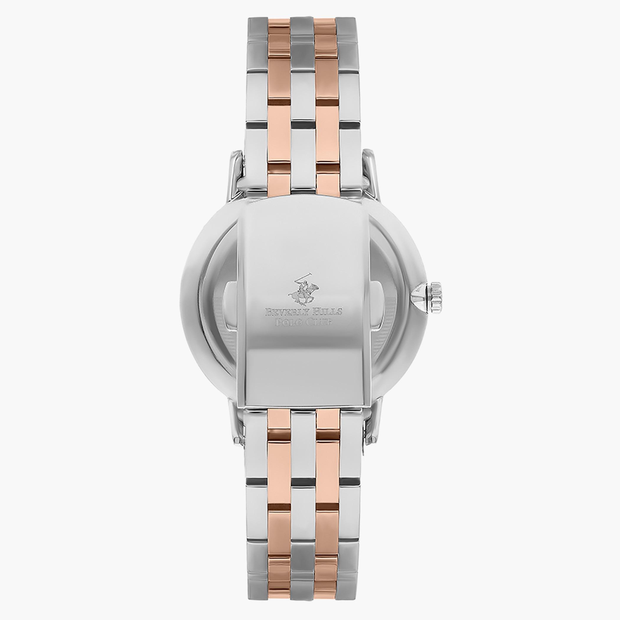 ساعة بيفرلي هيلز بولو كلوب من انالوج للنساء بسوار معدن فضي وذهبي وردي - BP3289X.530-women-watchesandjewellery-watches-image-3