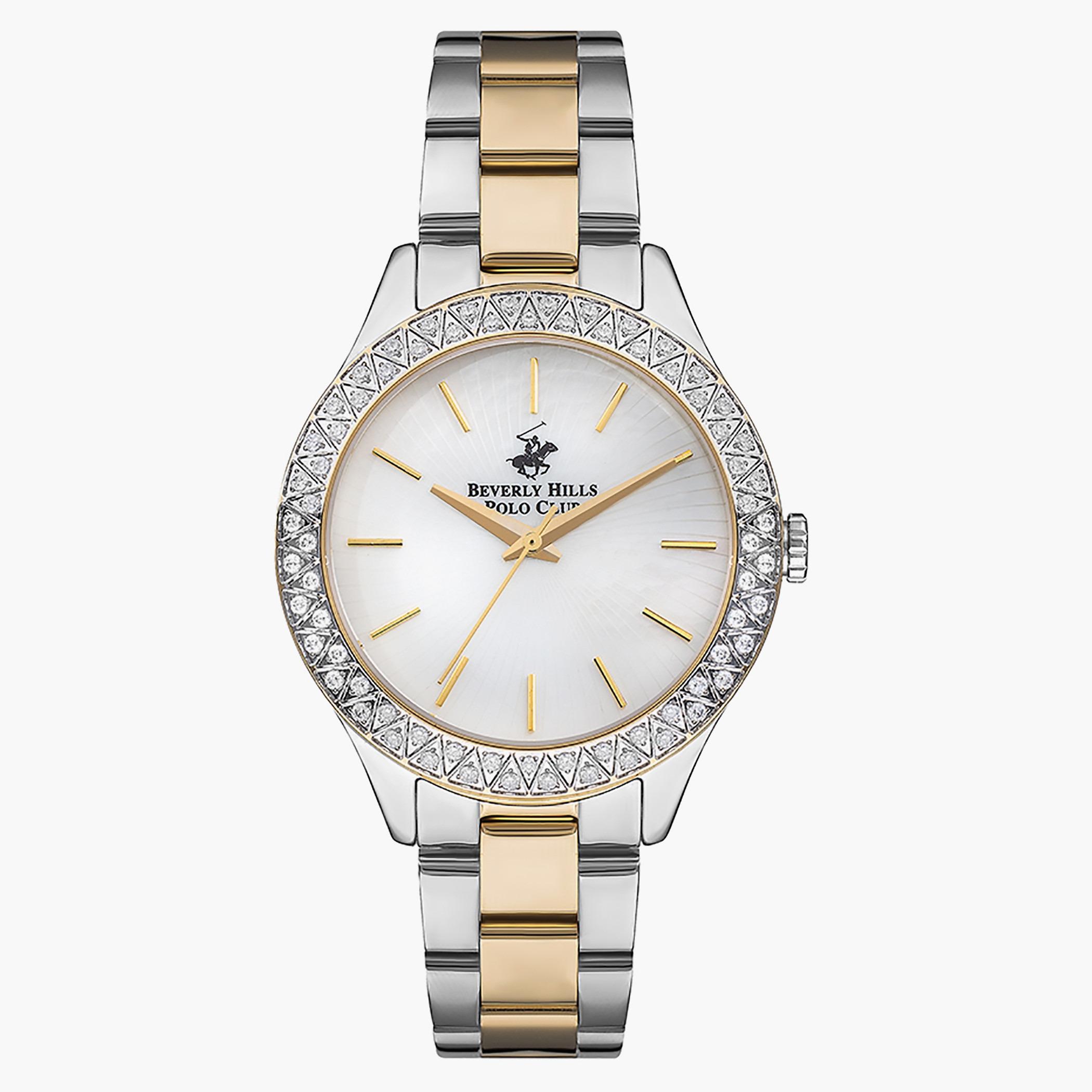 ساعة بيفرلي هيلز بولو كلوب من انالوج بسوار معدني ذهبي وفضي للنساء - BP3291C.220-women-watchesandjewellery-watches-image-1