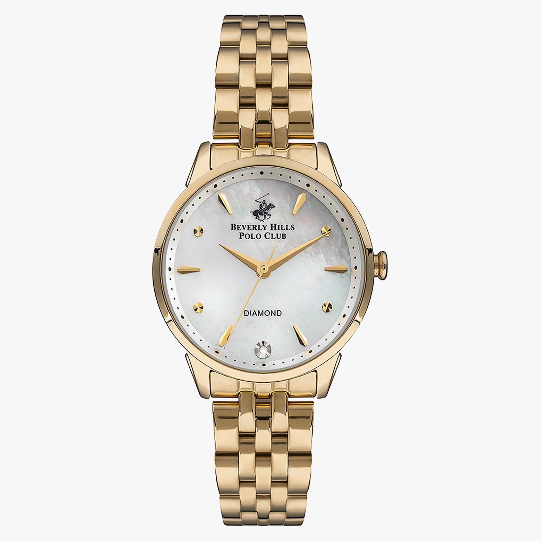 ساعة انالوج من بيفرلي هيلز بولو كلوب بسوار ميتال مع لون ذهبي للنساء - BP3293X.120-women-watchesandjewellery-watches-image-1