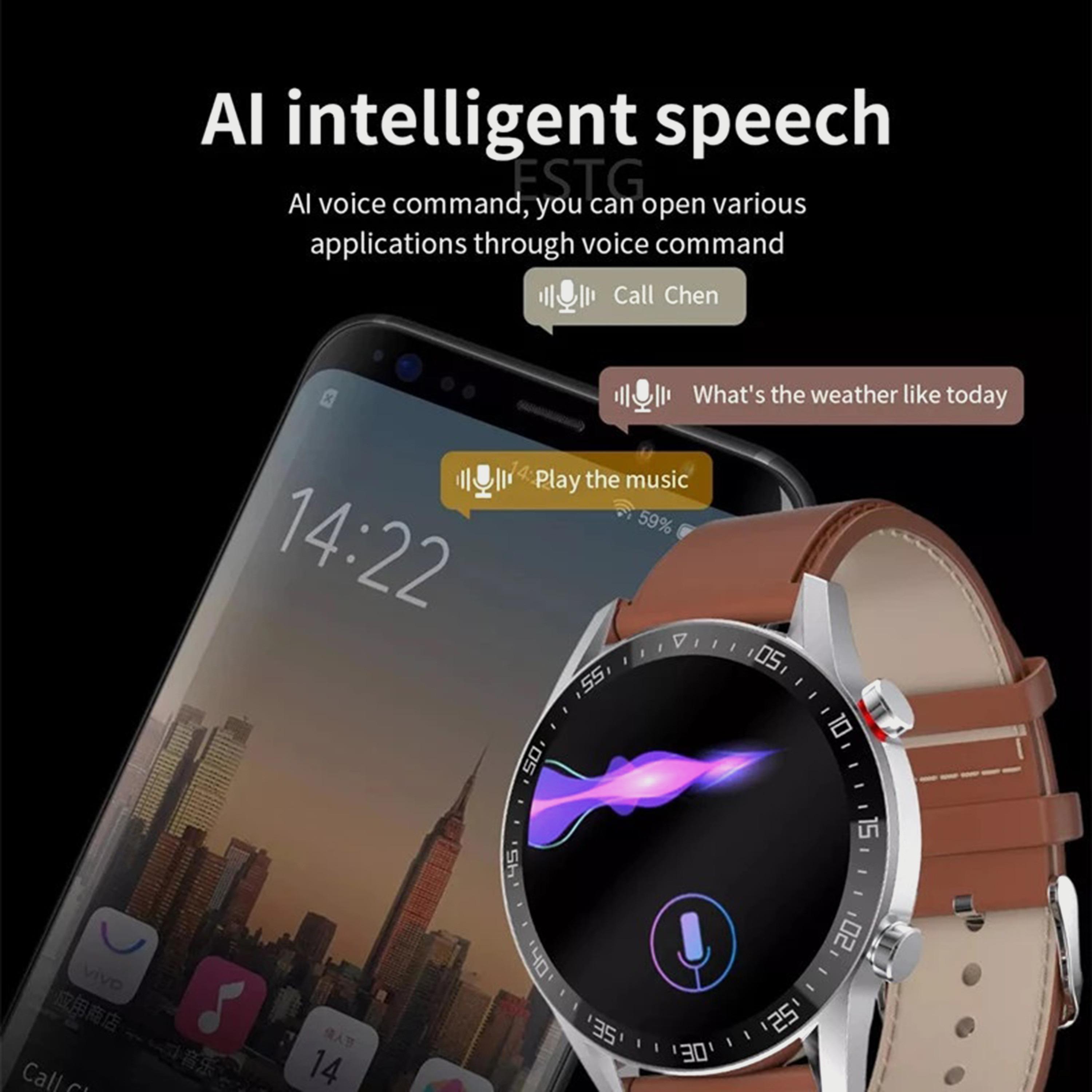 ساعة ذكية بسوار بني للجنسين من كينيث سكوت - KS-SK7PLUS-electronics-smartwatches-image-5
