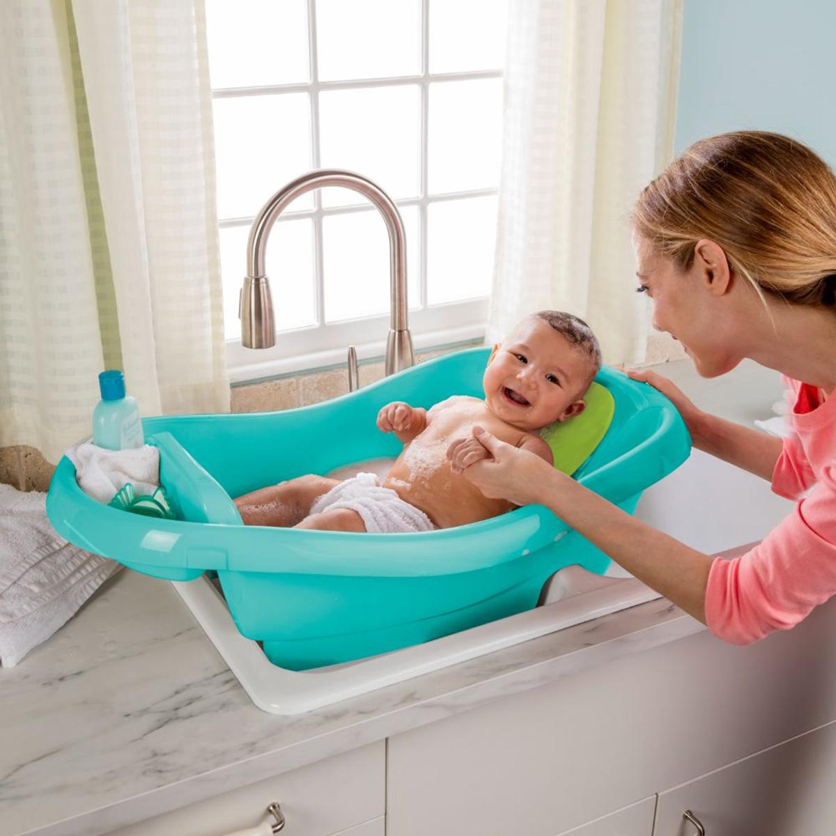 حوض استحمام كومفي كلين ديلوكس من سمر إنفانت - حديثي الولادة والأطفال-baby-bathandcare-bathtubs-image-13