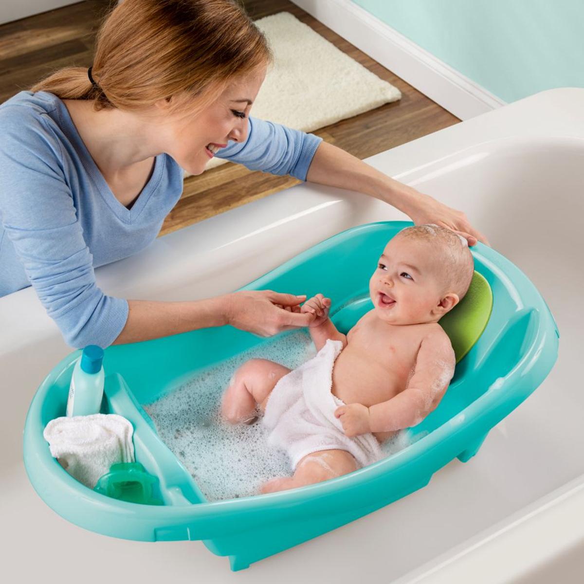 حوض استحمام كومفي كلين ديلوكس من سمر إنفانت - حديثي الولادة والأطفال-baby-bathandcare-bathtubs-image-6