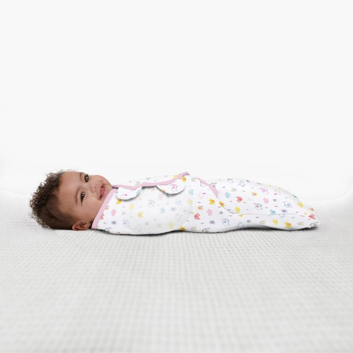 Summer Infant Swaddleme Elephant and Rainbow Print Adjustable Baby Wrap-baby-nursery-blanketsandswaddles-blanketsandquilts-image-4