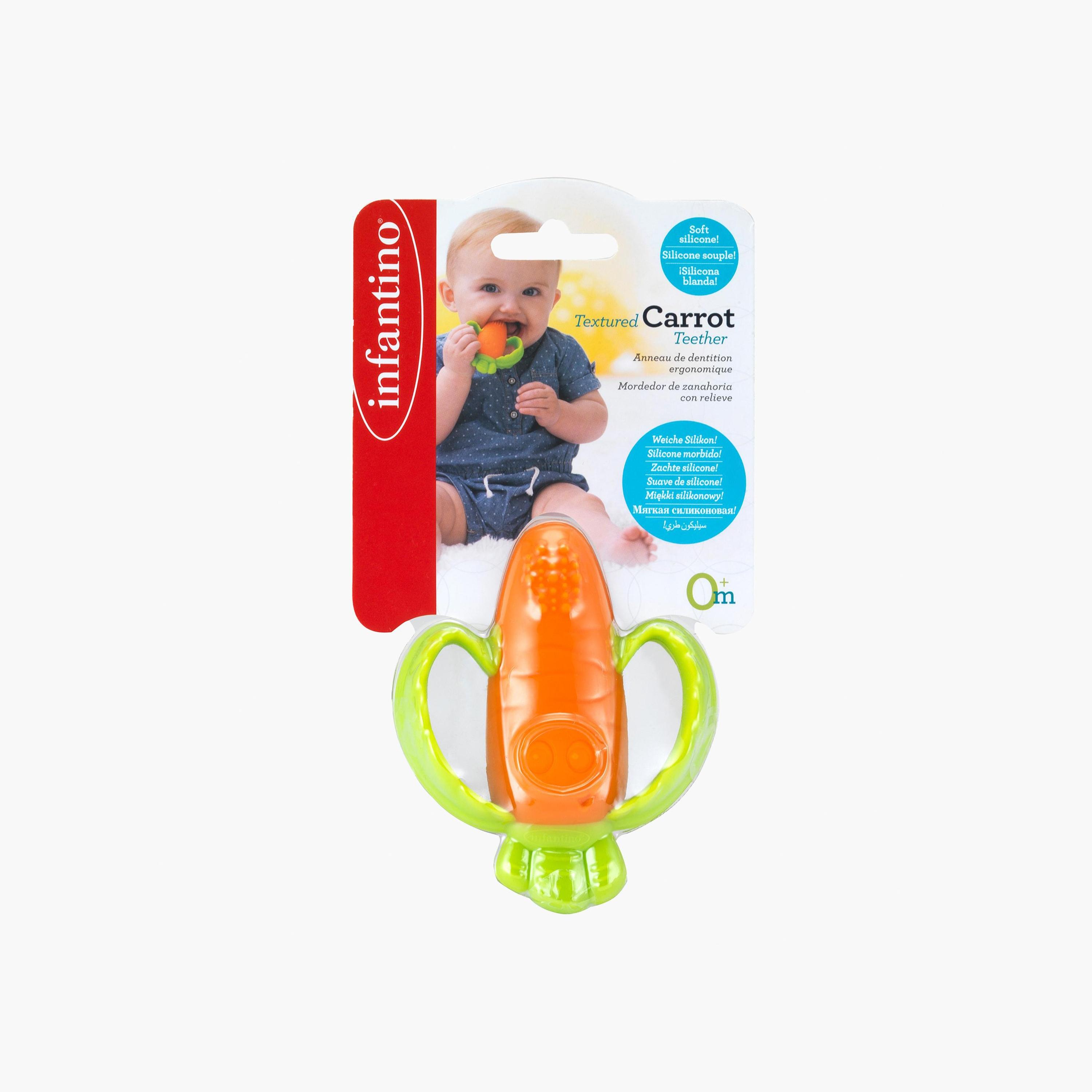 Infantino Good Bites Textured Carrot Teether-baby-feeding-teethers-image-4
