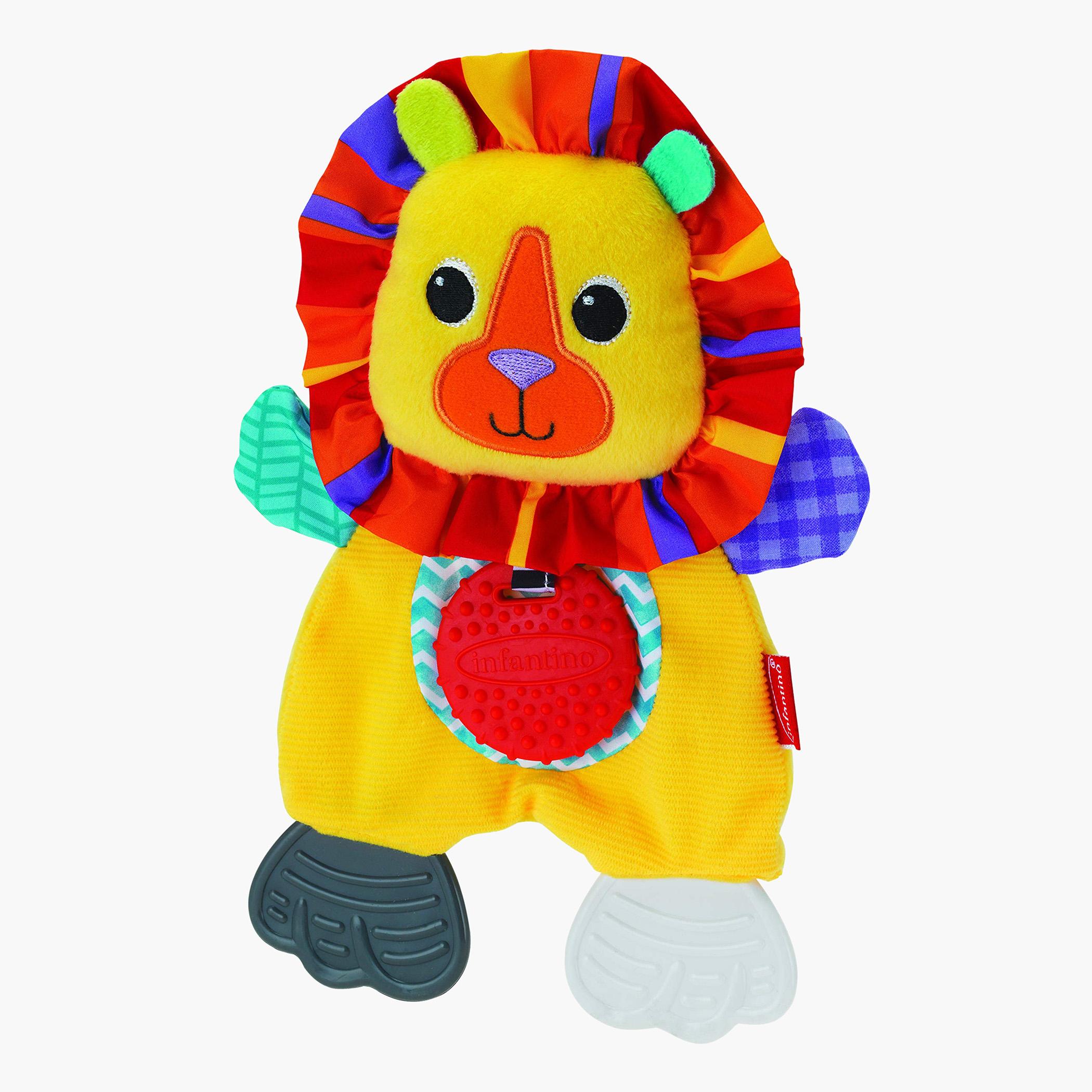 Infantino Cuddly Lion Teether - 0-12 months-baby-feeding-teethers-image-1