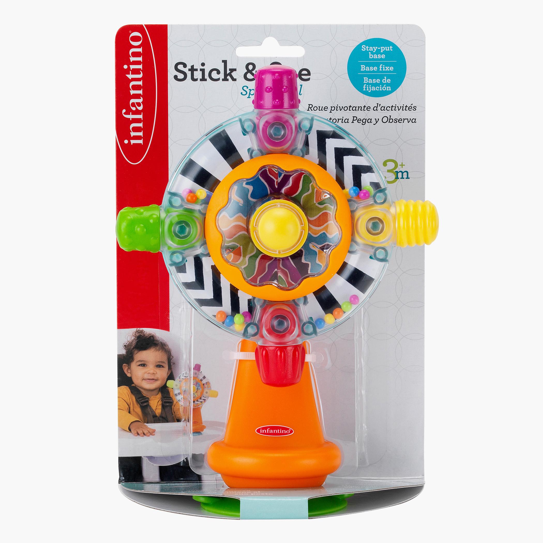 لعبة العجلة دوارة ستيك آند سي من إنفانتينو-toys-babyandtoddlertoys-learningtoys-image-1