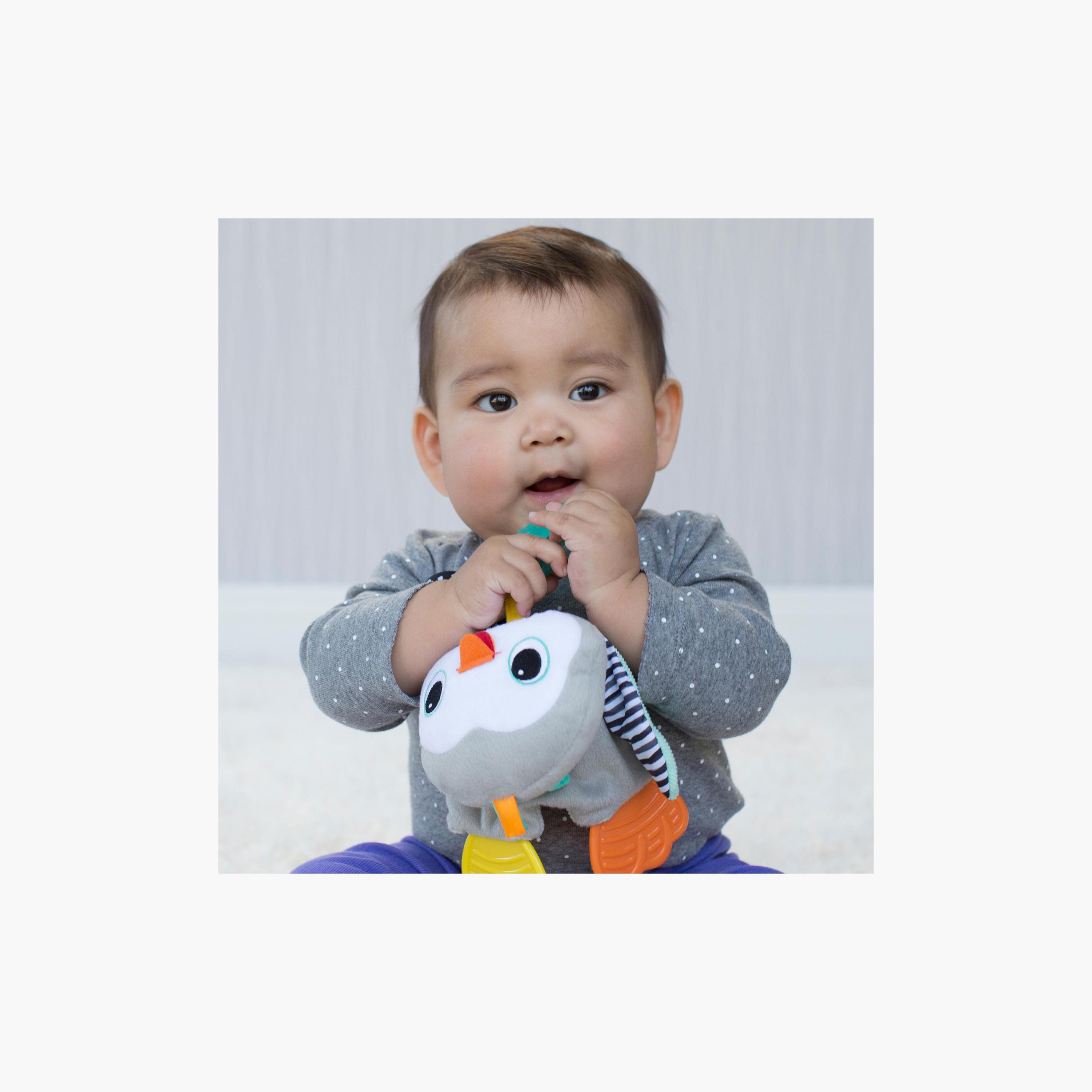 Infantino Cuddle Penguin Teether Toy-baby-feeding-teethers-image-3