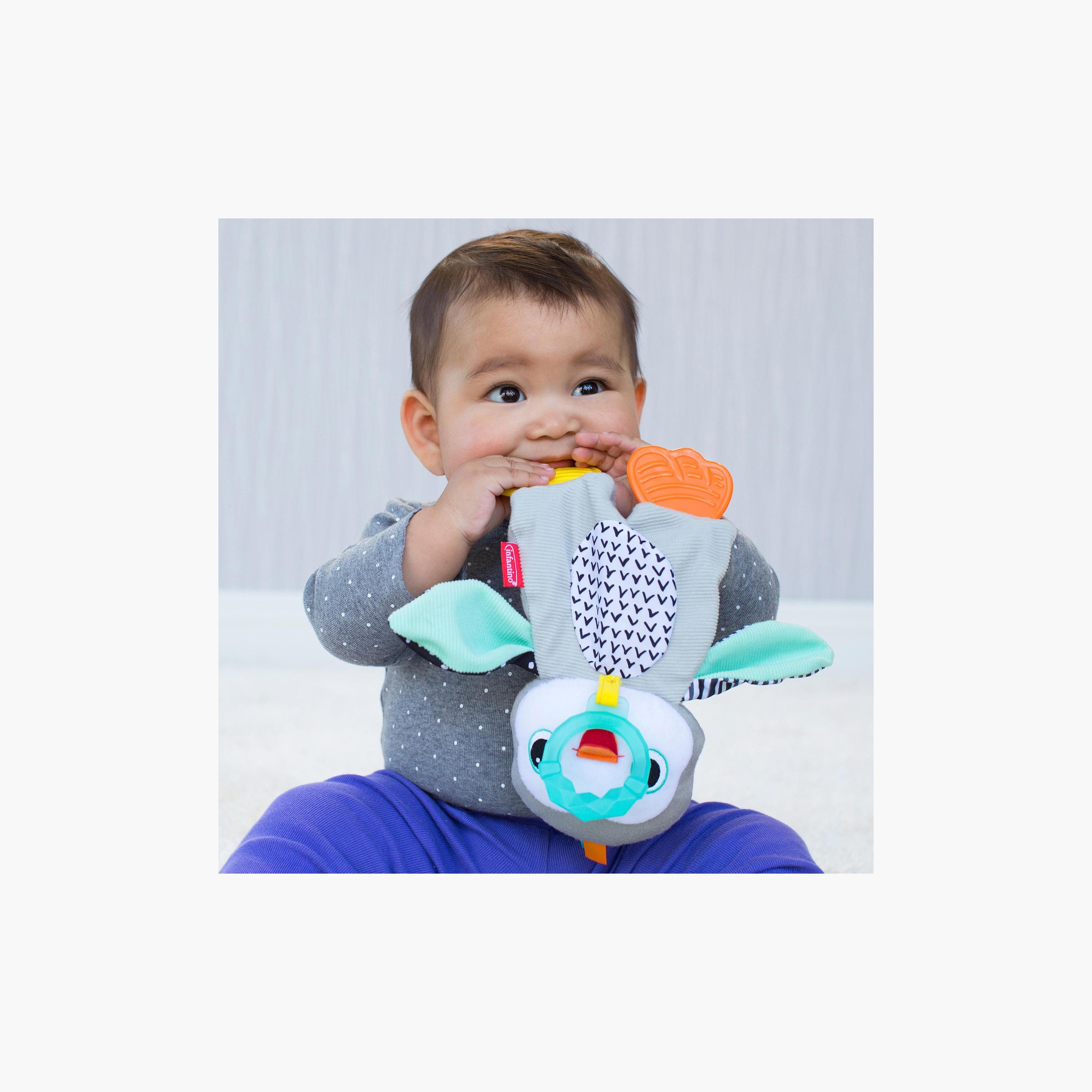 Infantino Cuddle Penguin Teether Toy-baby-feeding-teethers-image-4