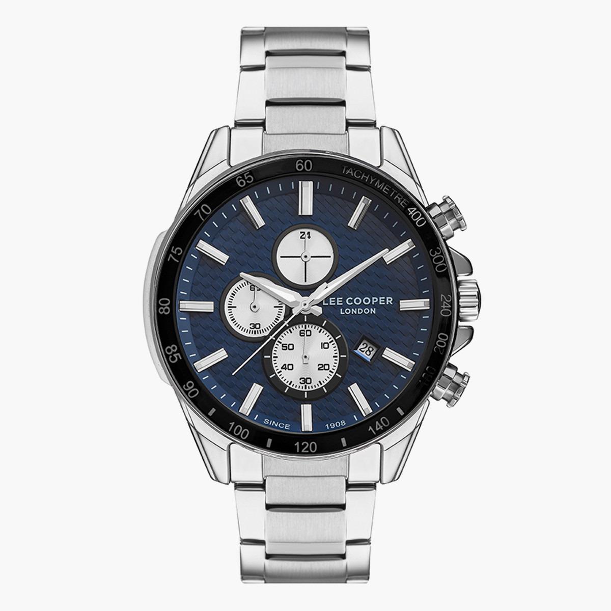 ساعة كرونوغراف من لي كوبر بمينا أزرق غامق للرجال - LC07340.390-men-watchesandjewellery-watches-image-1