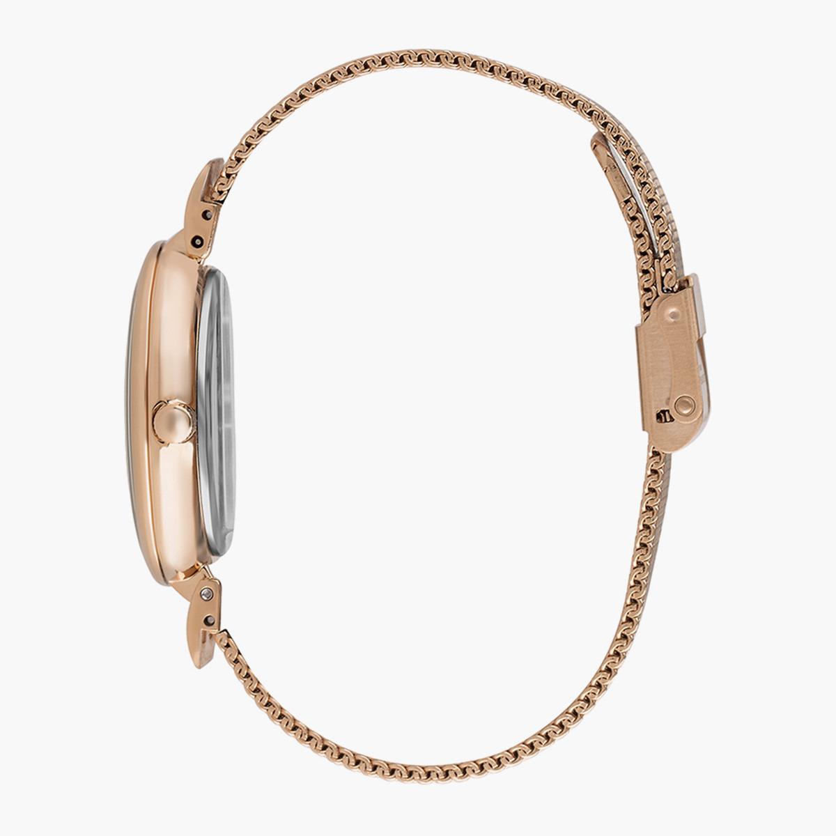 ساعة أنالوج من لي كوبر بمينا ذهبي وردي للنساء - LC07348.410-women-watchesandjewellery-watches-image-2