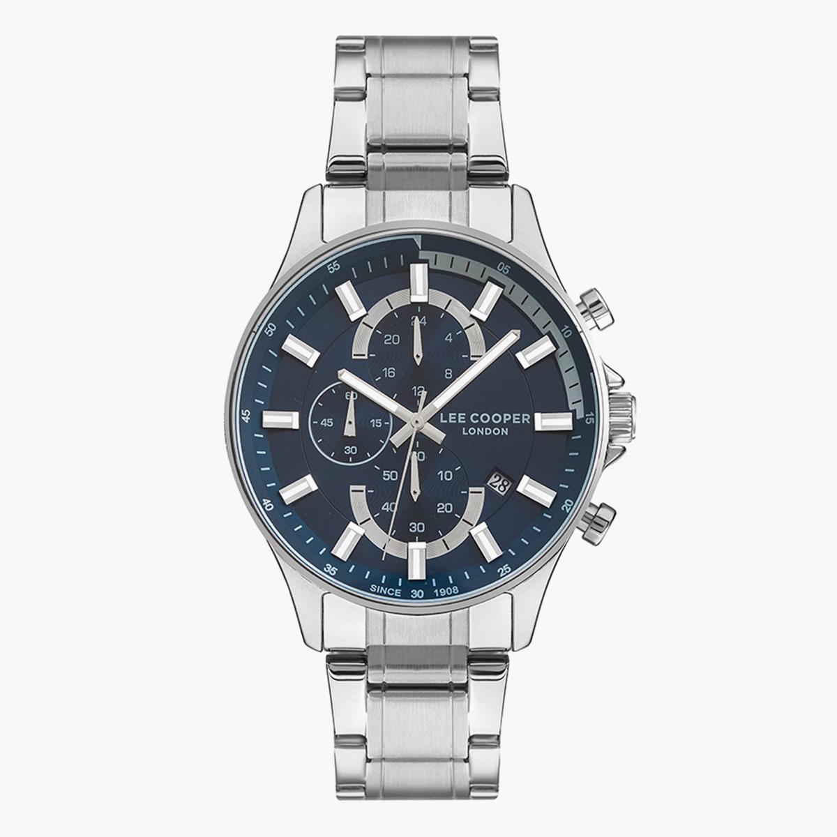 ساعة كرونوغراف من لي كوبر بمينا أزرق للرجال - LC07352.390-men-watchesandjewellery-watches-image-1